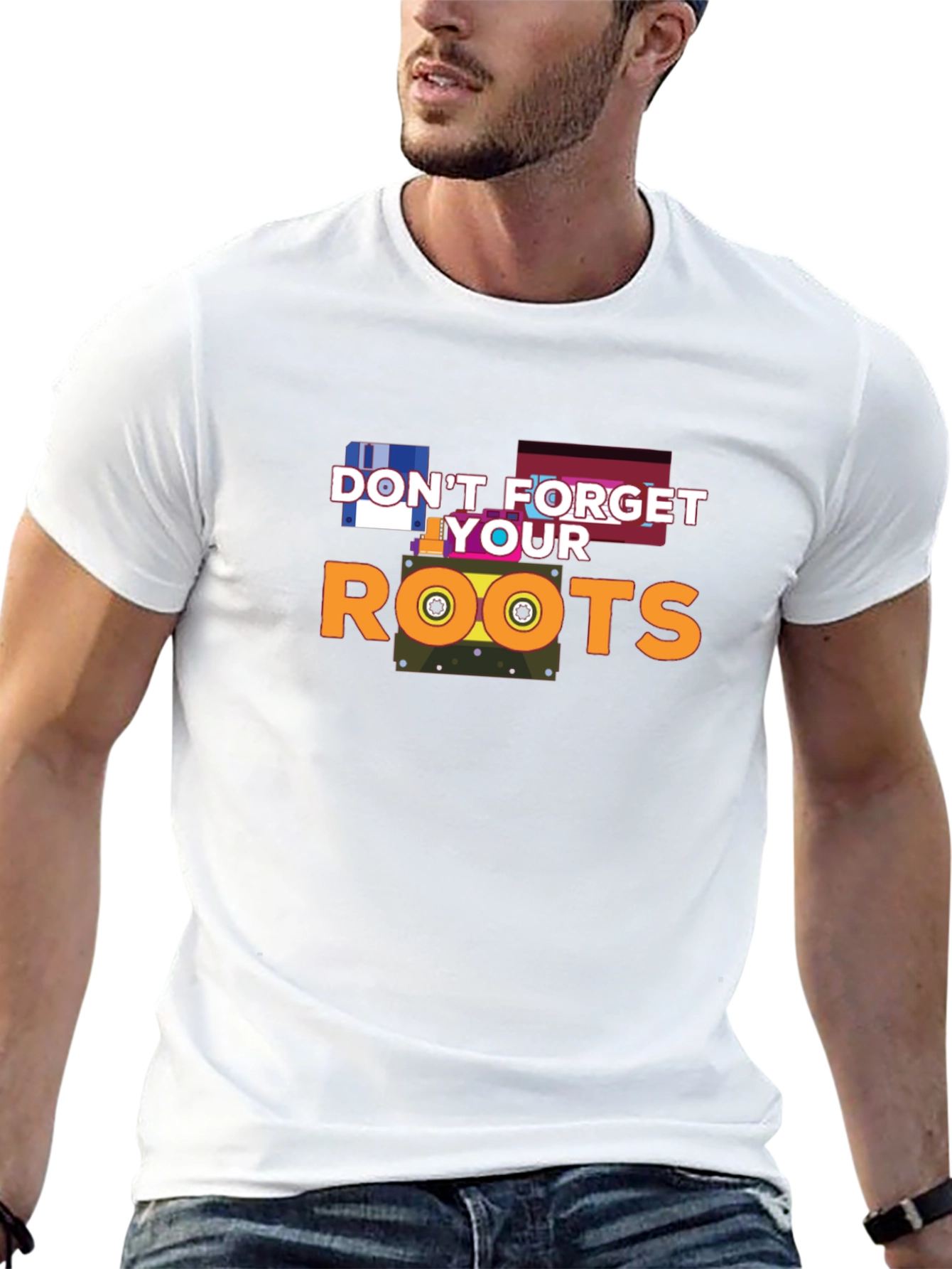 Dont Forget Your Roots Black Graphic Tee