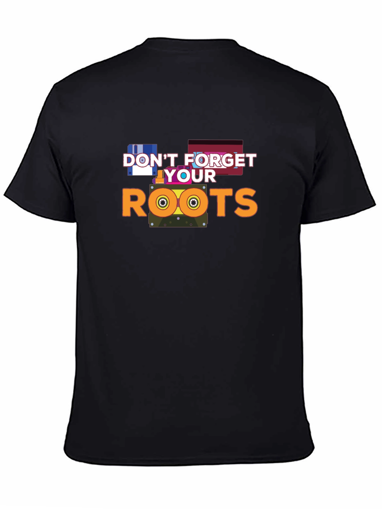 Dont Forget Your Roots Black Graphic Tee