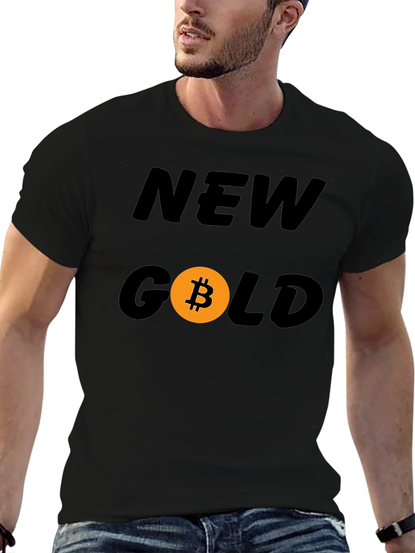Bitcoin New Gold Graphic Tee - Crypto Fashion