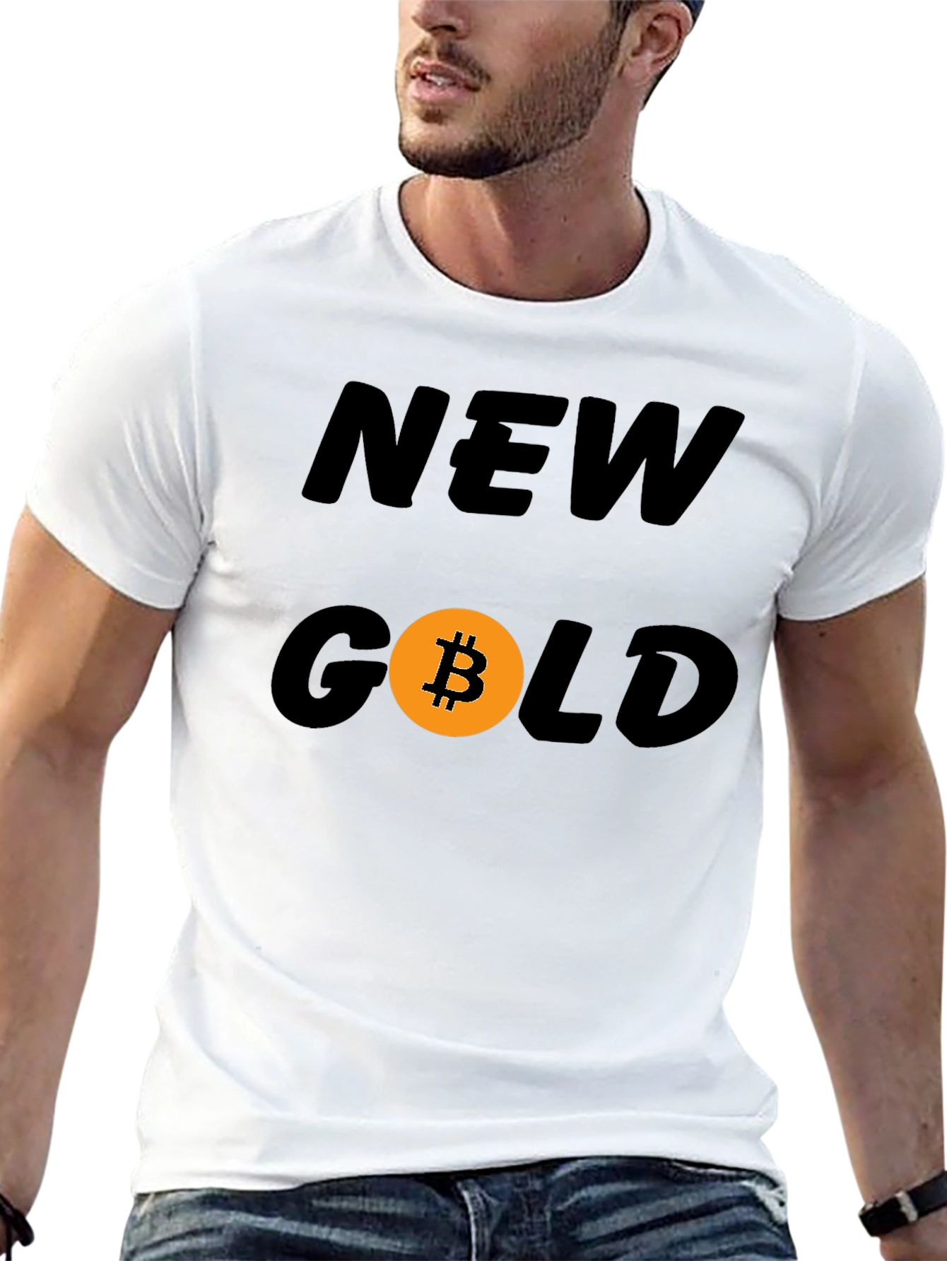 Bitcoin New Gold Graphic Tee - Crypto Fashion