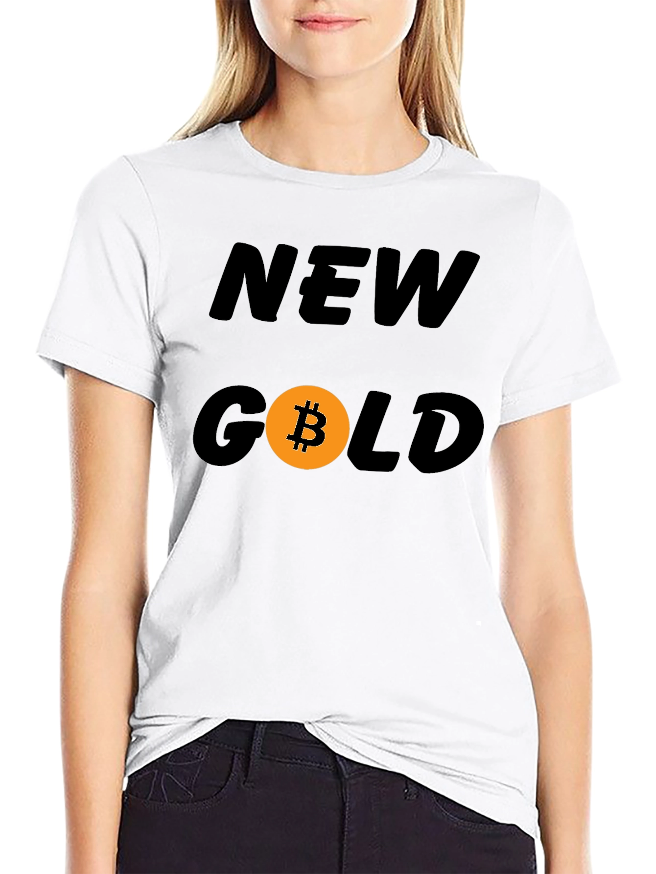 Bitcoin New Gold Graphic Tee - Crypto Fashion