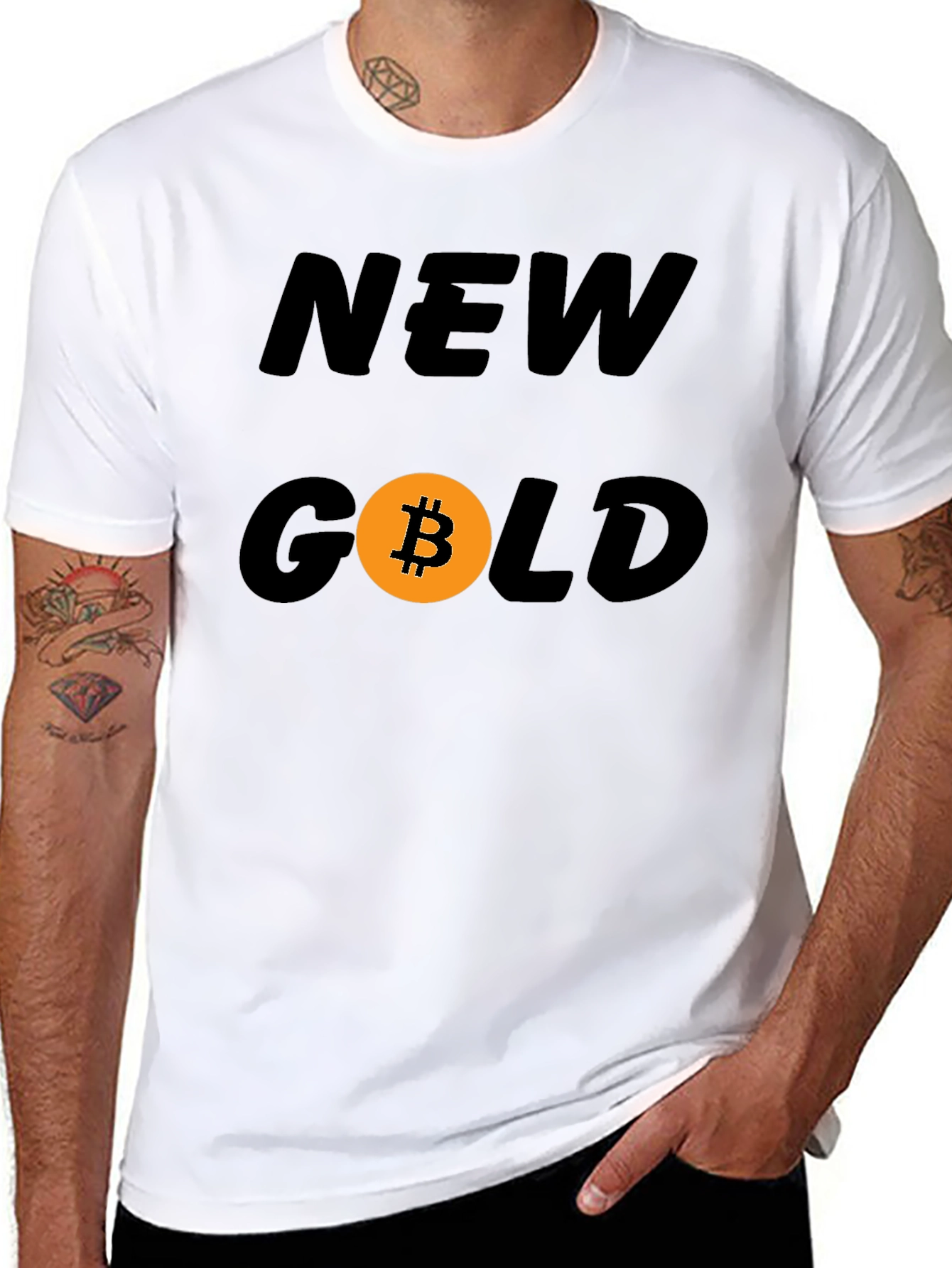 Bitcoin New Gold Graphic Tee - Crypto Fashion