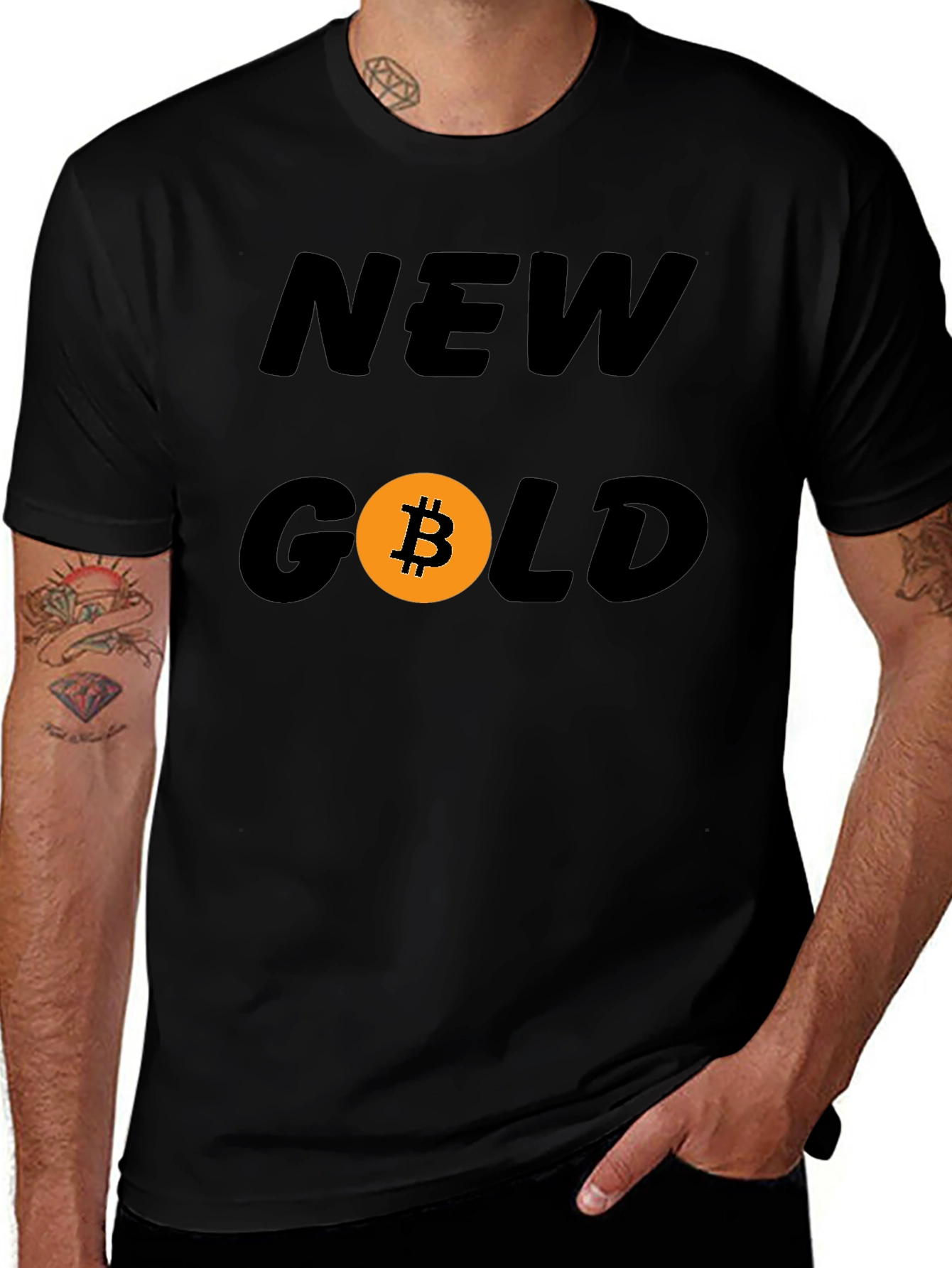 Bitcoin New Gold Graphic Tee - Crypto Fashion