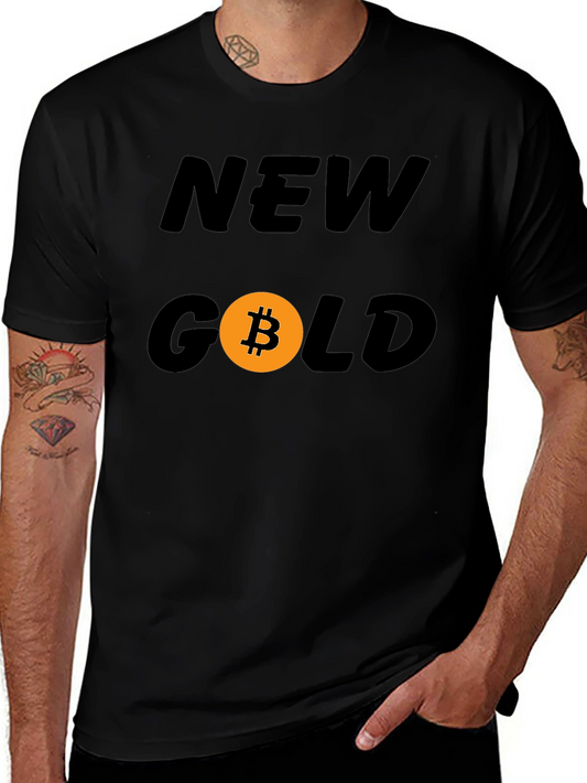 Bitcoin New Gold Graphic Tee - Crypto Fashion