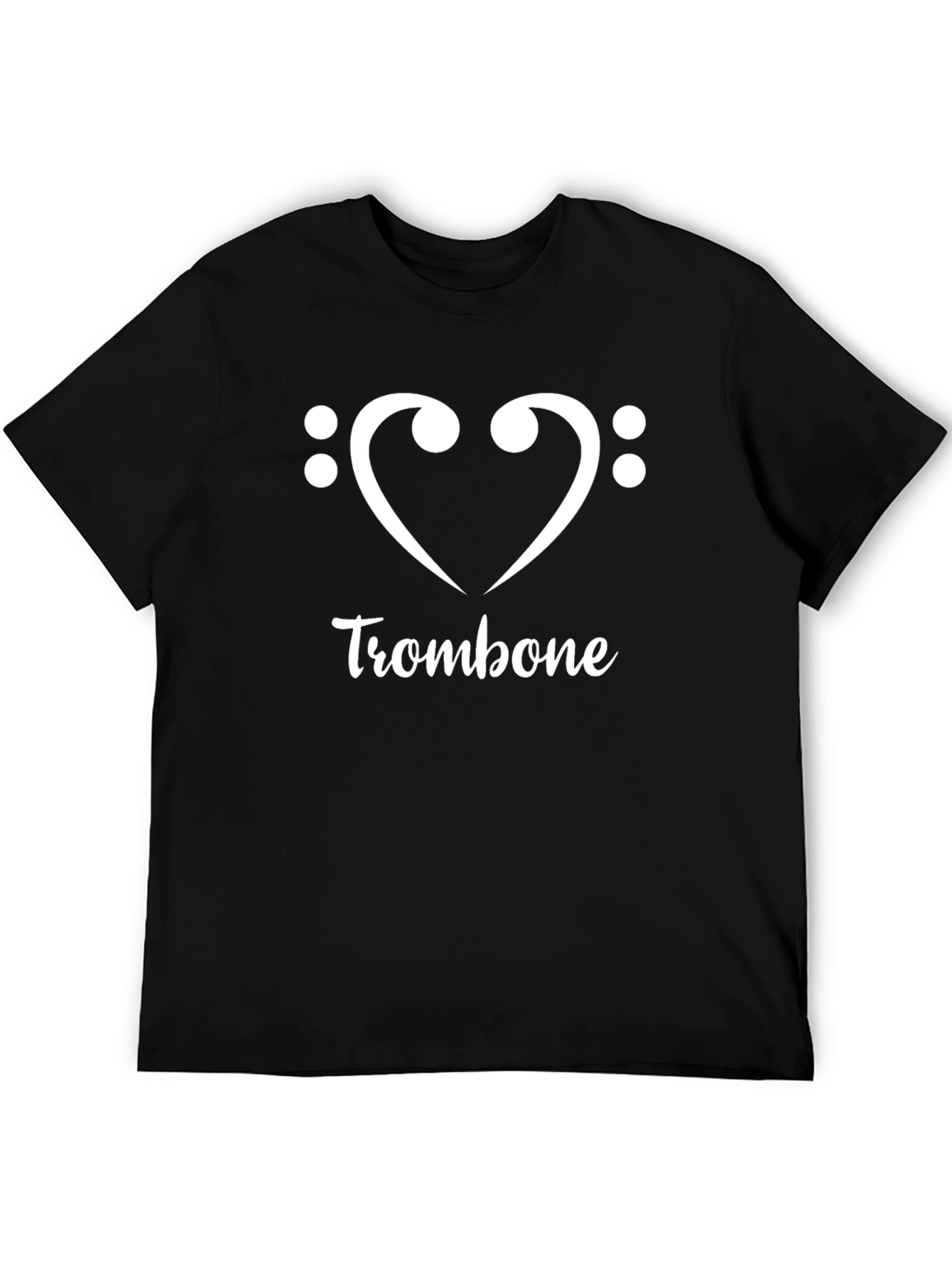 Trombone Heart Graphic Tee - Music Lover T-Shirt