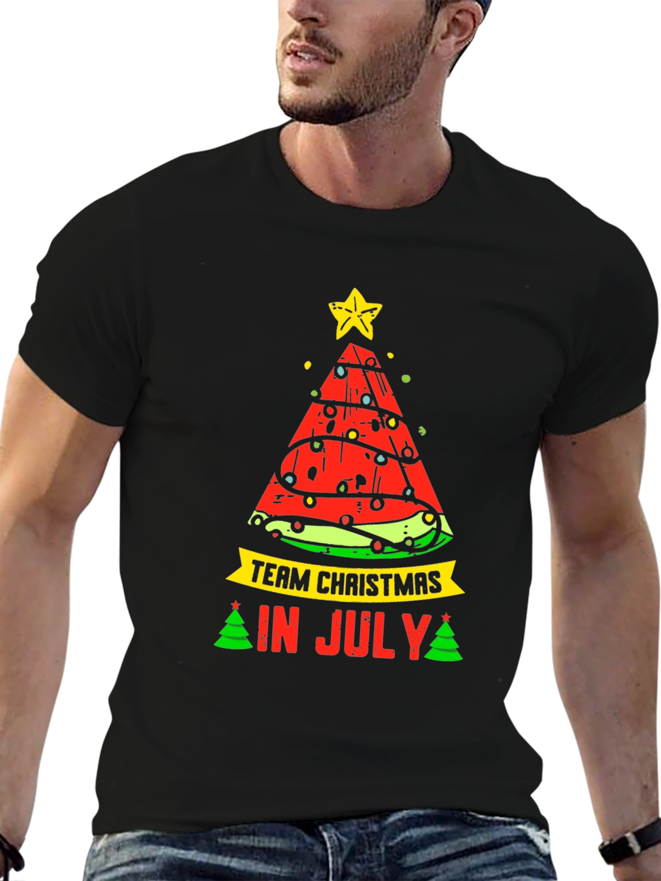 Team Christmas in July Watermelon T-Shirt
