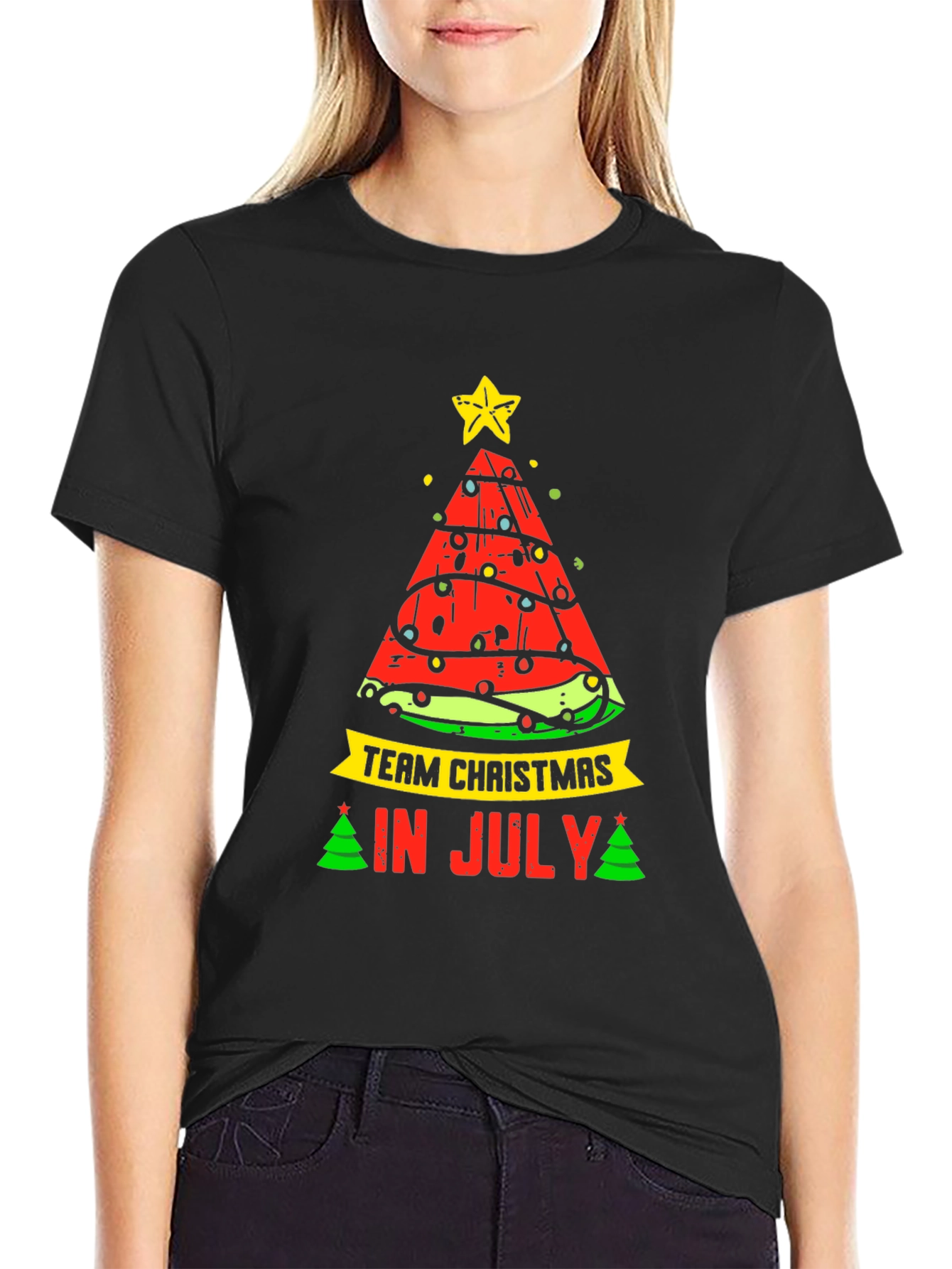 Team Christmas in July Watermelon T-Shirt