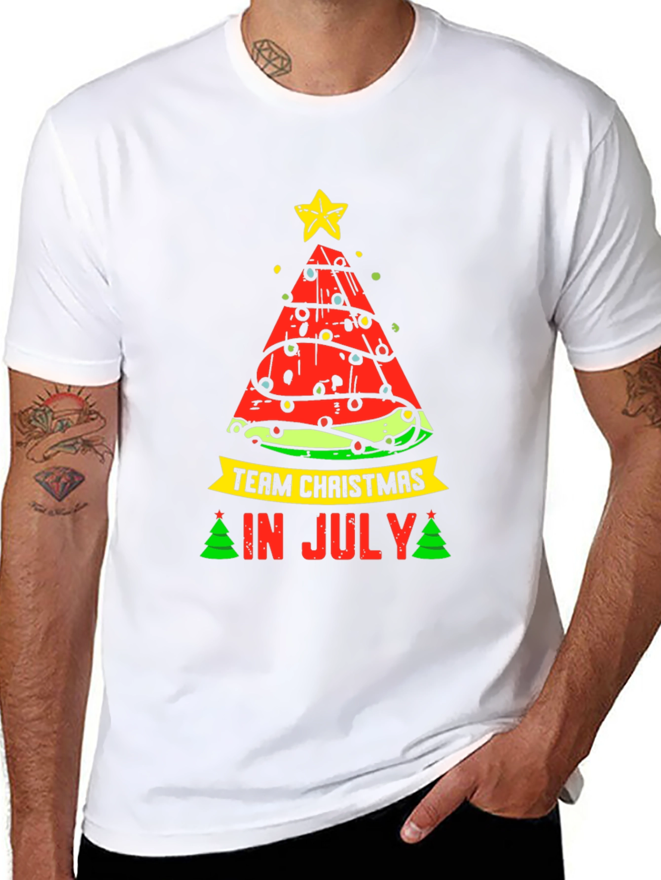 Team Christmas in July Watermelon T-Shirt