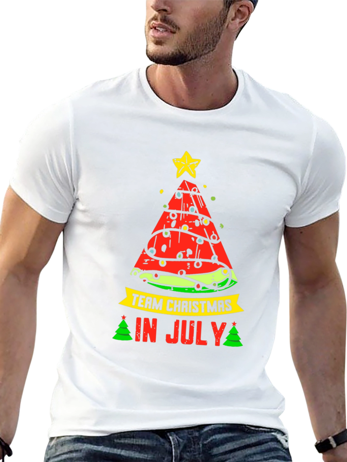 Team Christmas in July Watermelon T-Shirt