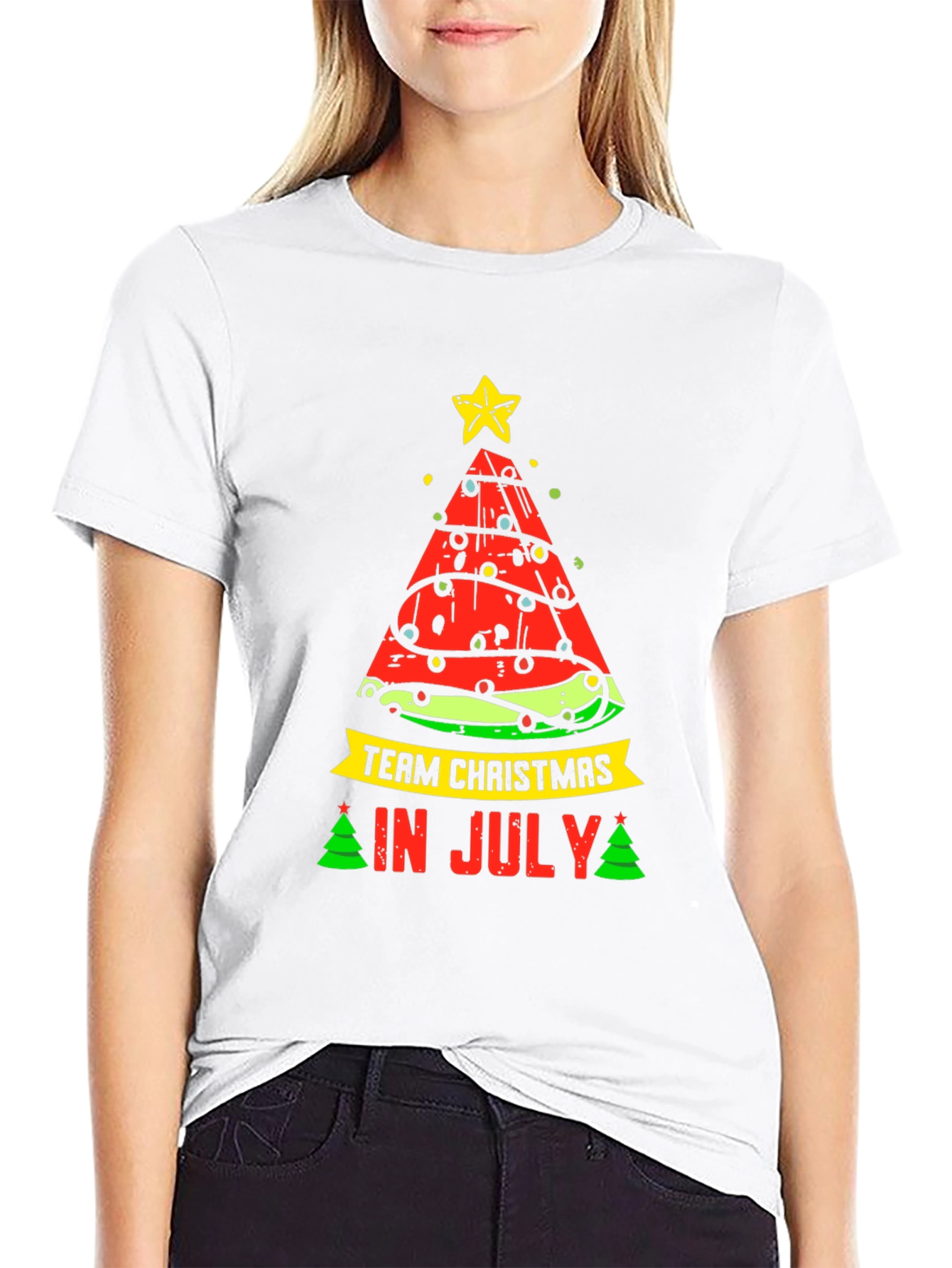 Team Christmas in July Watermelon T-Shirt