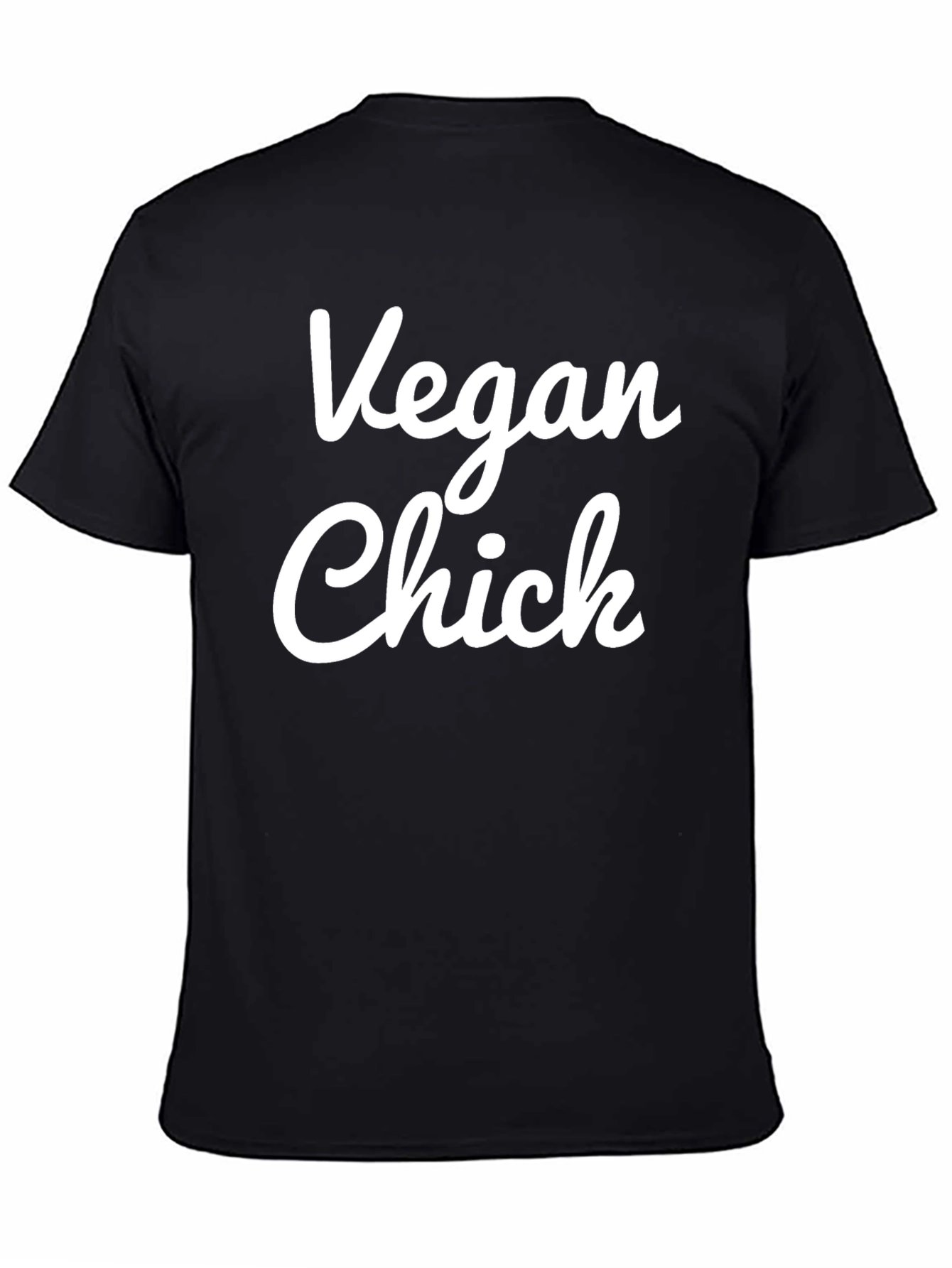 Vegan Chick Graphic Tee - Black T-Shirt