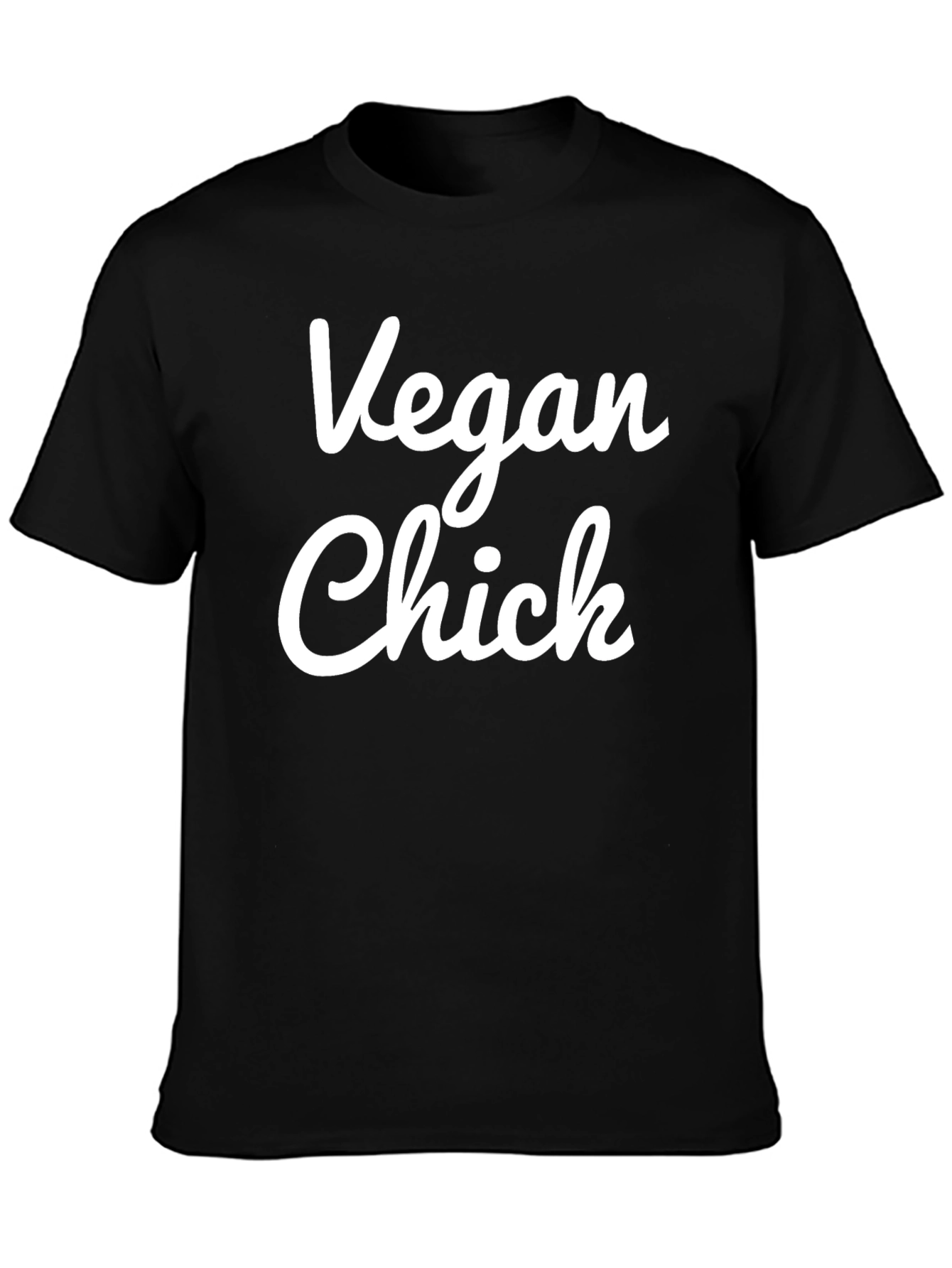 Vegan Chick Graphic Tee - Black T-Shirt