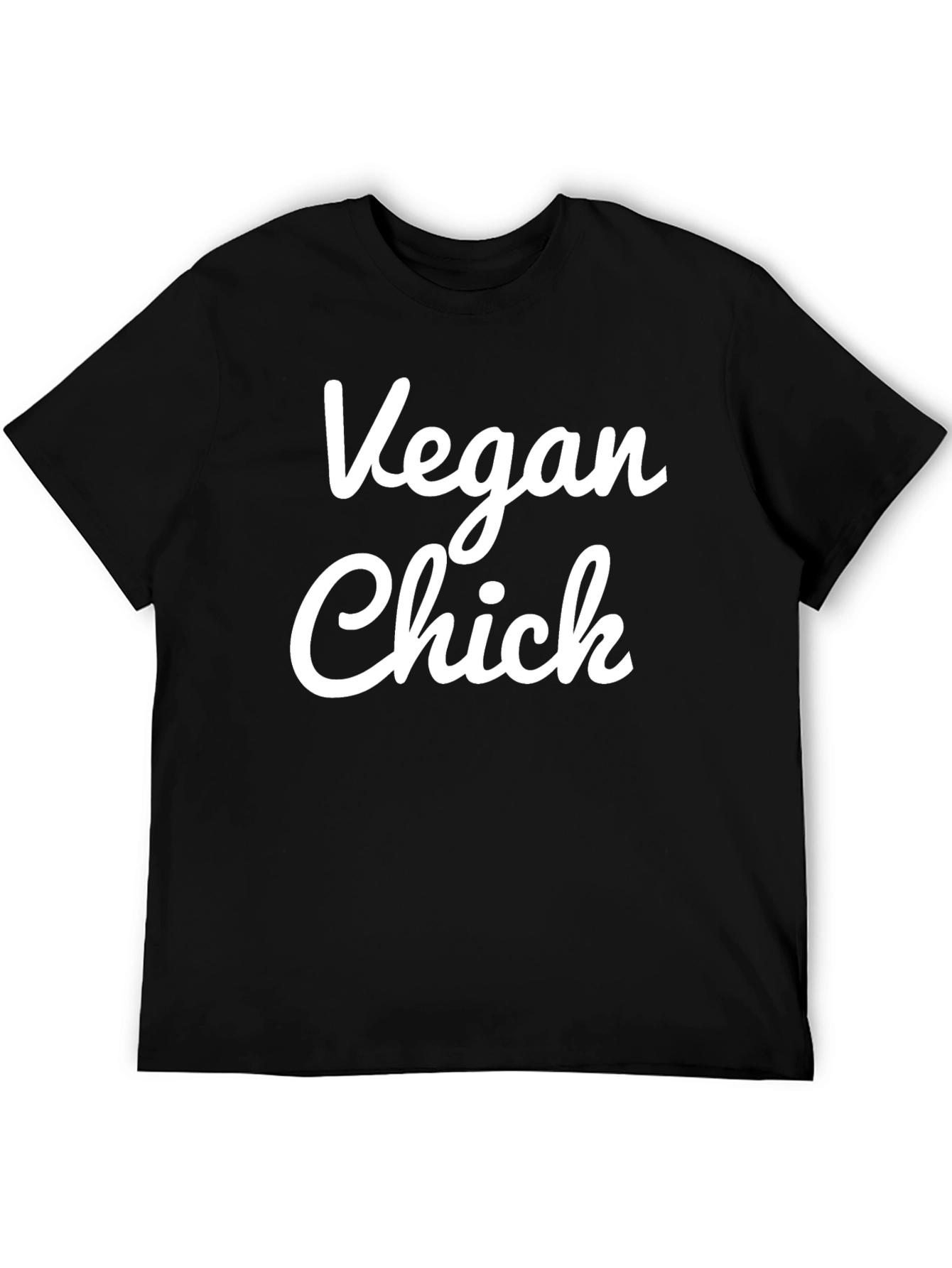 Vegan Chick Graphic Tee - Black T-Shirt