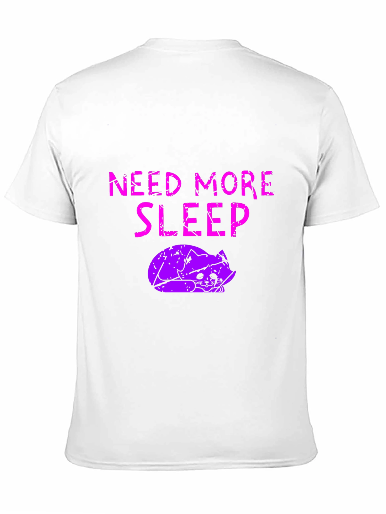 Need More Sleep T-Shirt - Funny Cat Graphic