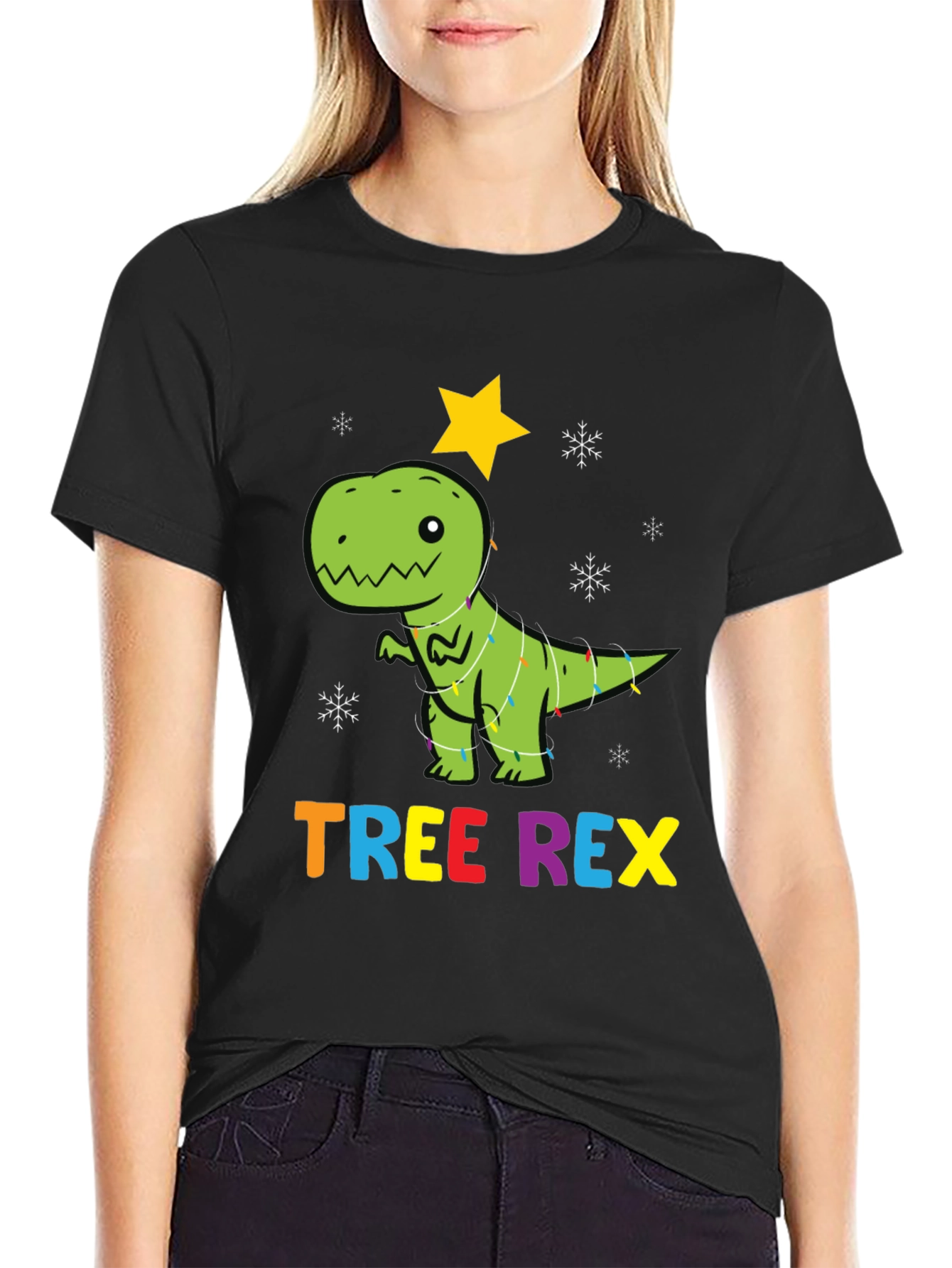 Tree Rex Christmas T-Shirt - Dinosaur Holiday Tee