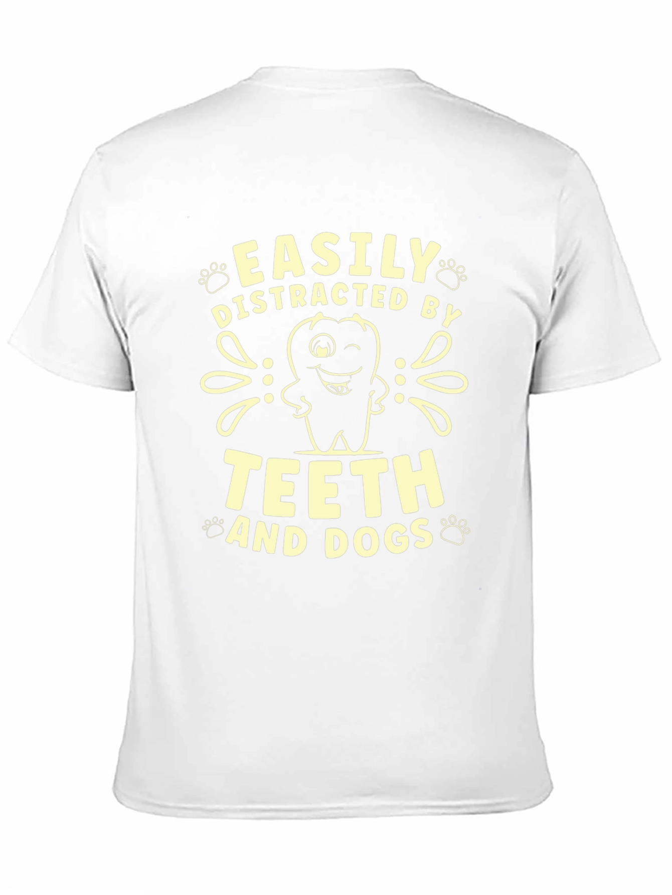 Easily Distracted By Teeth and Dogs Graphic T-Shirt