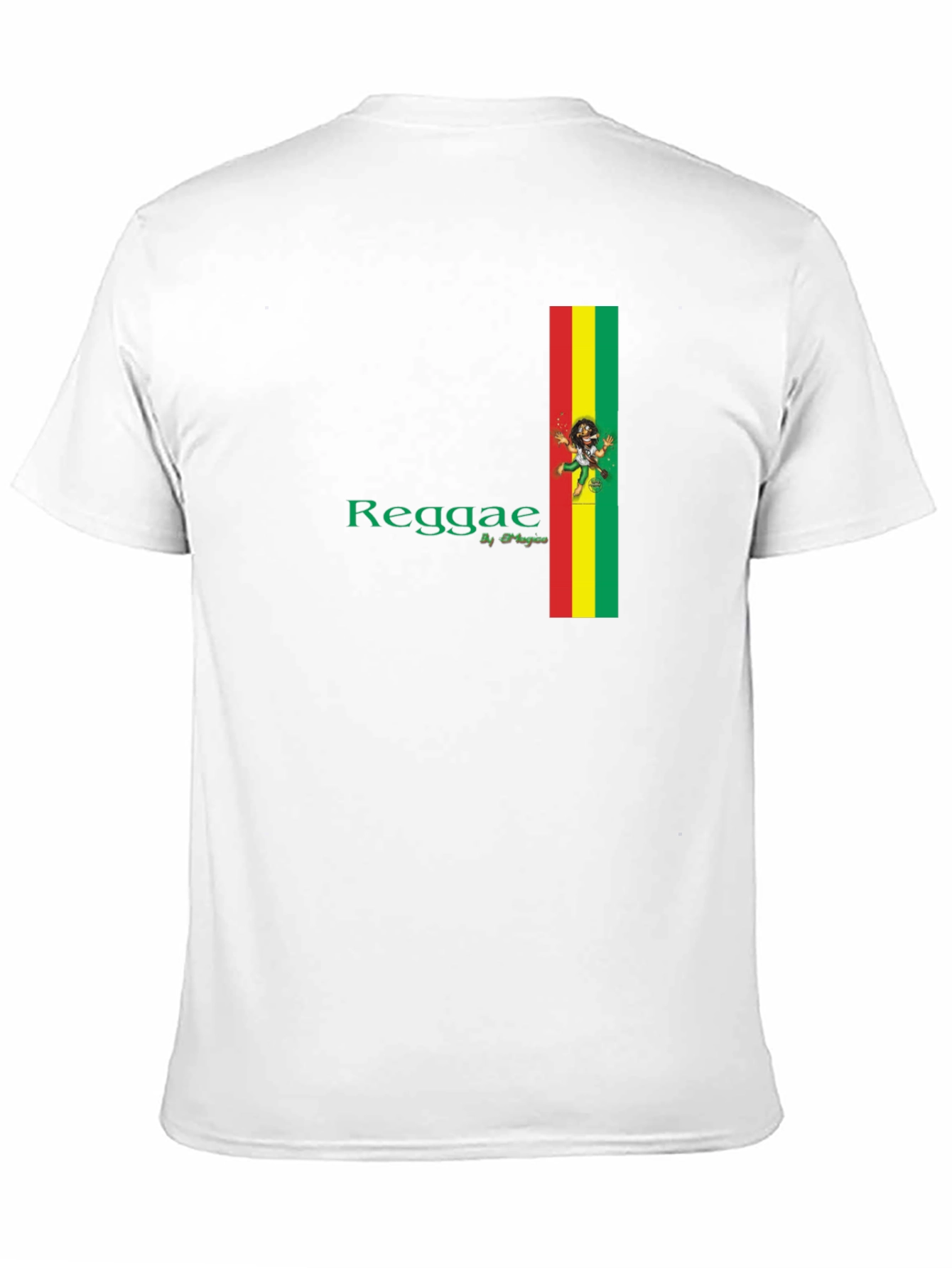 Reggae Black T-Shirt with Stripe