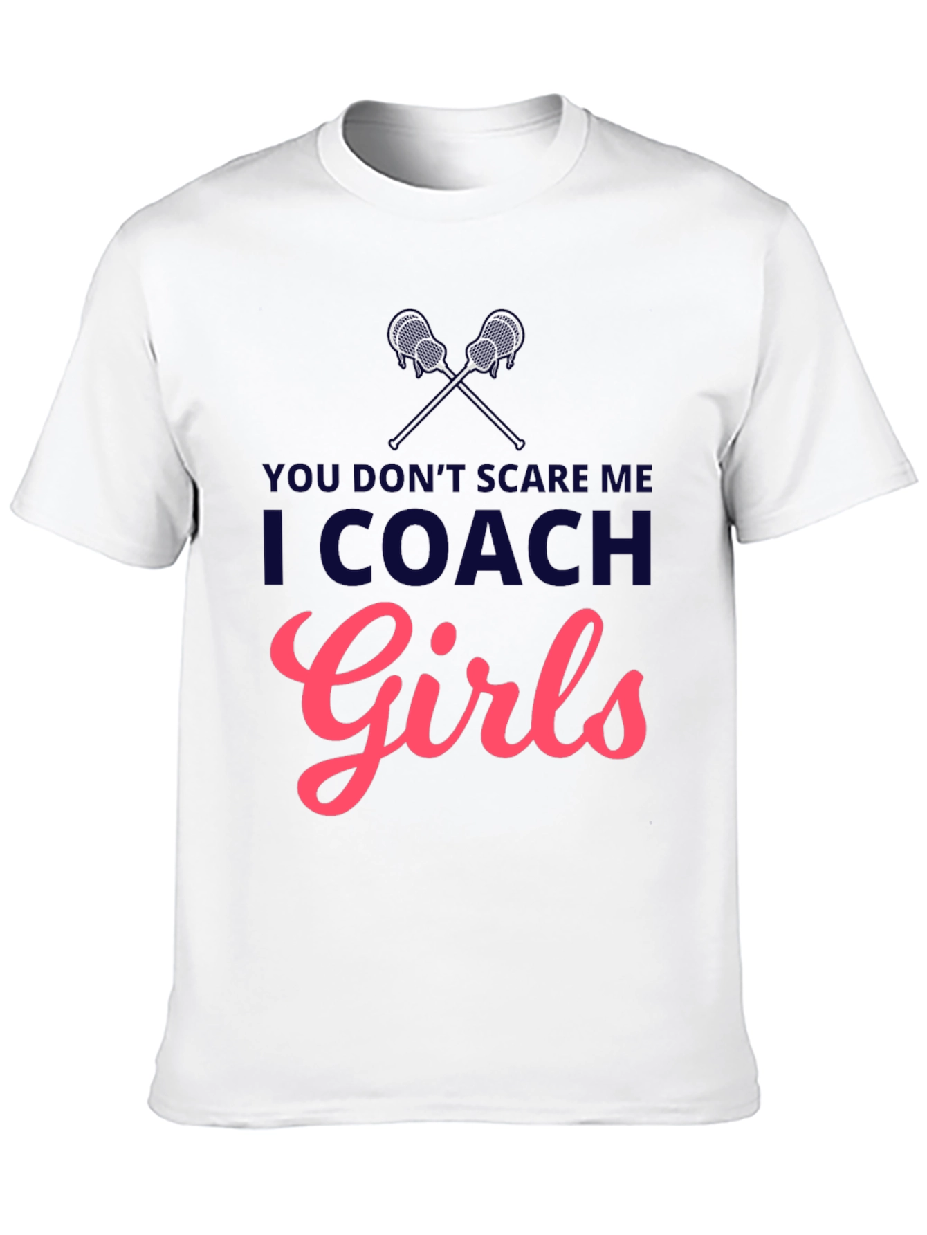 I Coach Girls T-Shirt - Lacrosse Coach Apparel