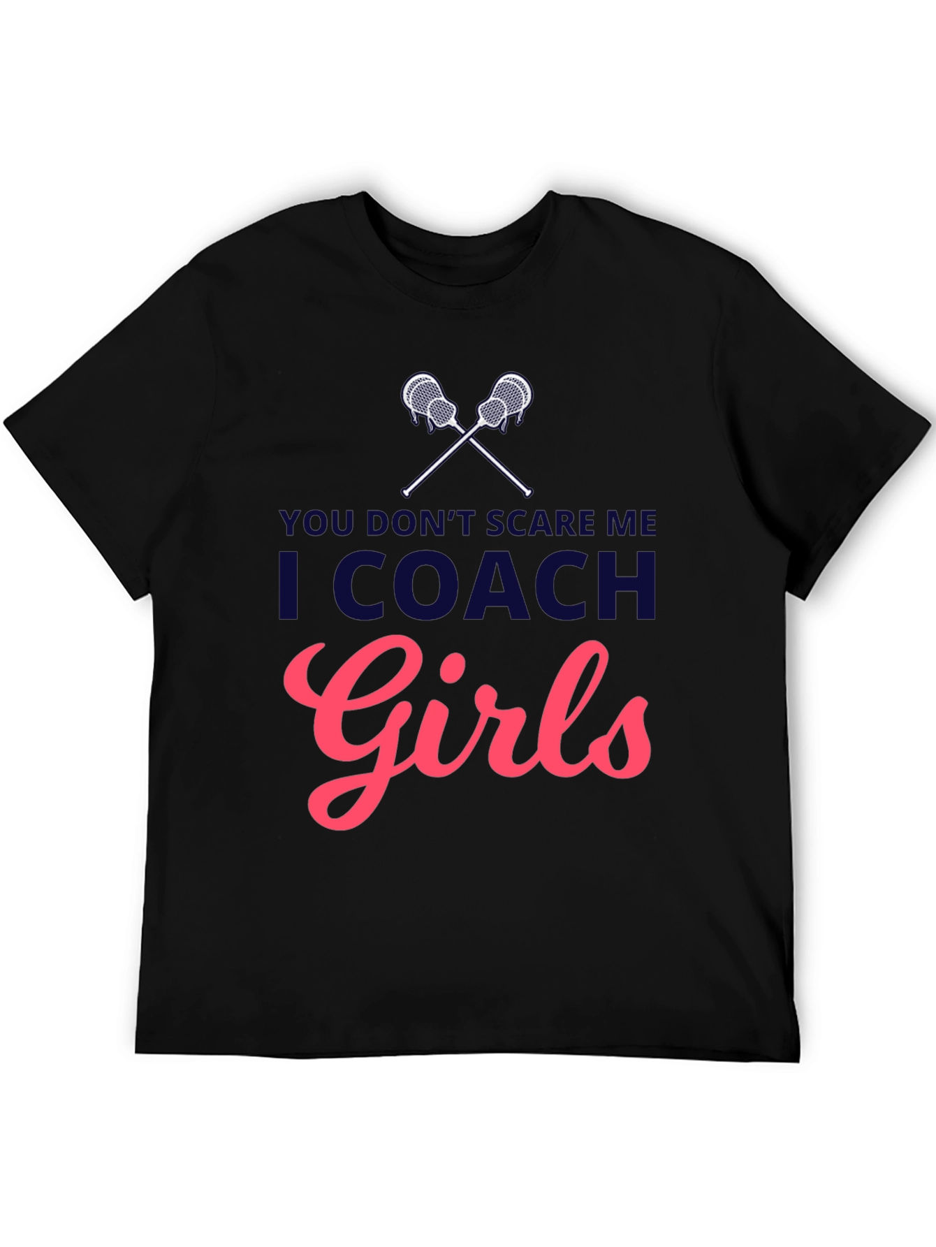 I Coach Girls T-Shirt - Lacrosse Coach Apparel