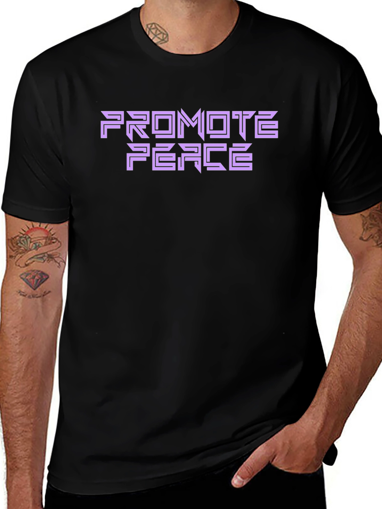 Promote Peace T-Shirt - Black