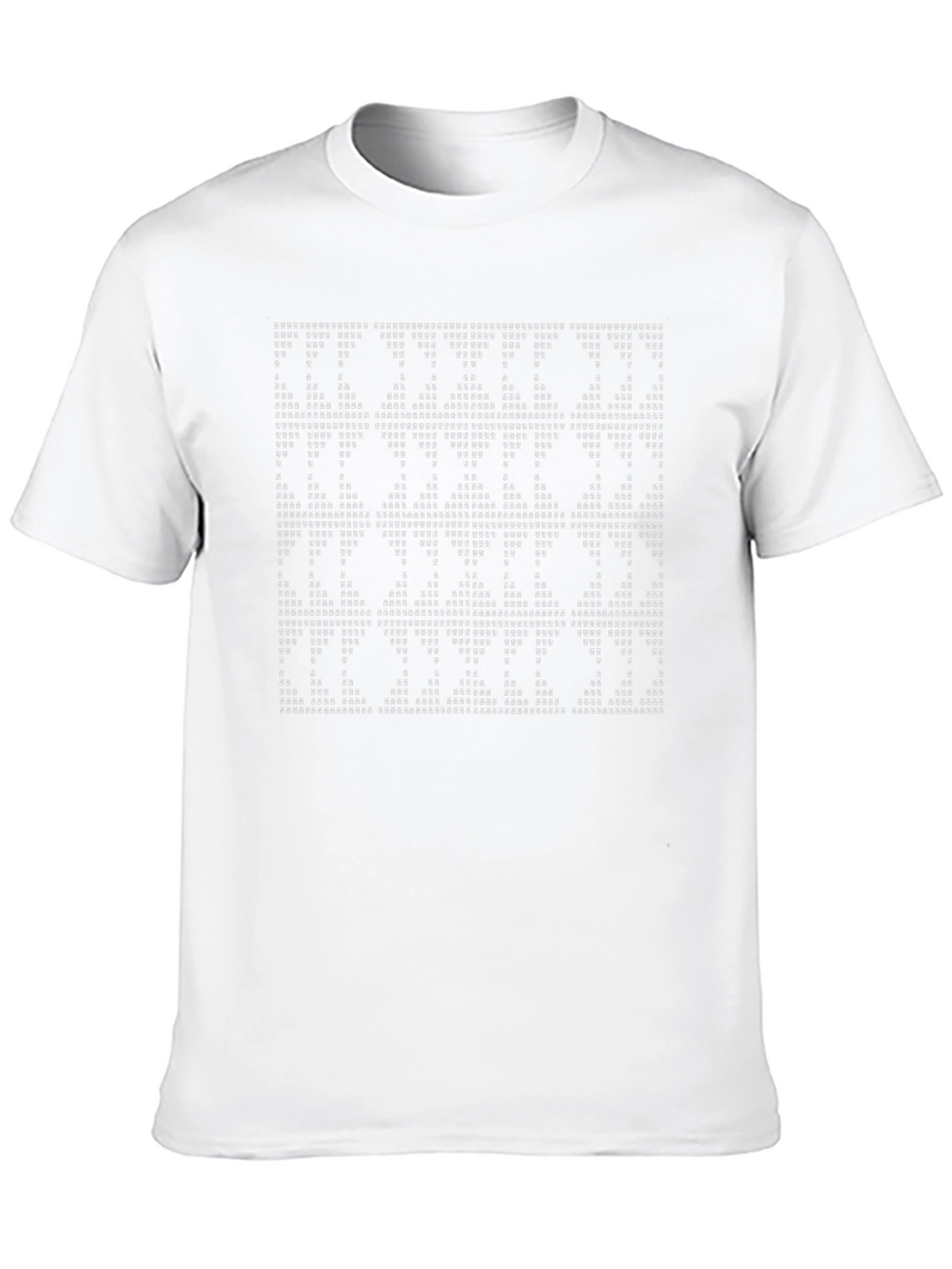 Geometric Patterned Black T-Shirt