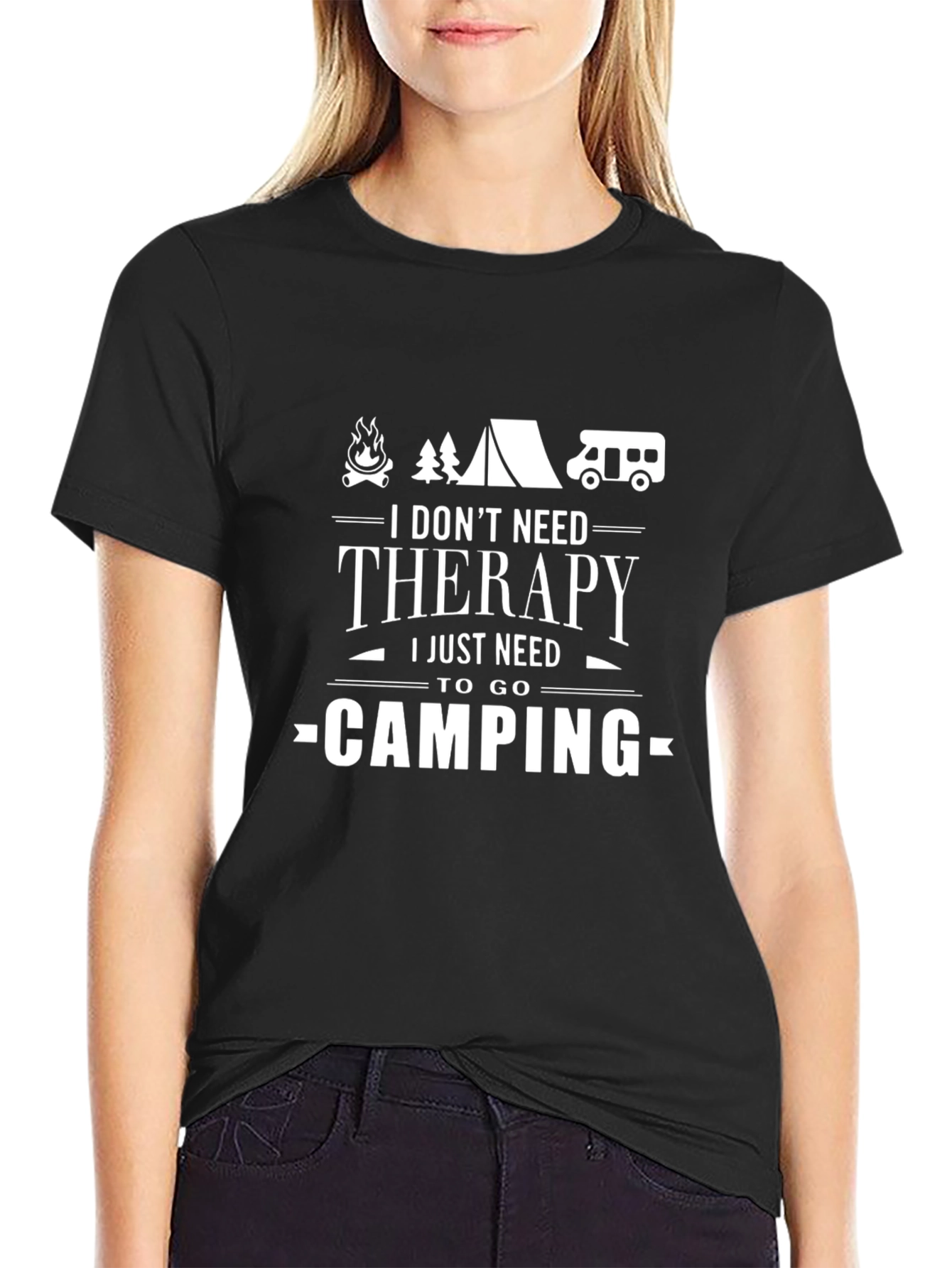 Camping Therapy T-Shirt - I Just Need Camping