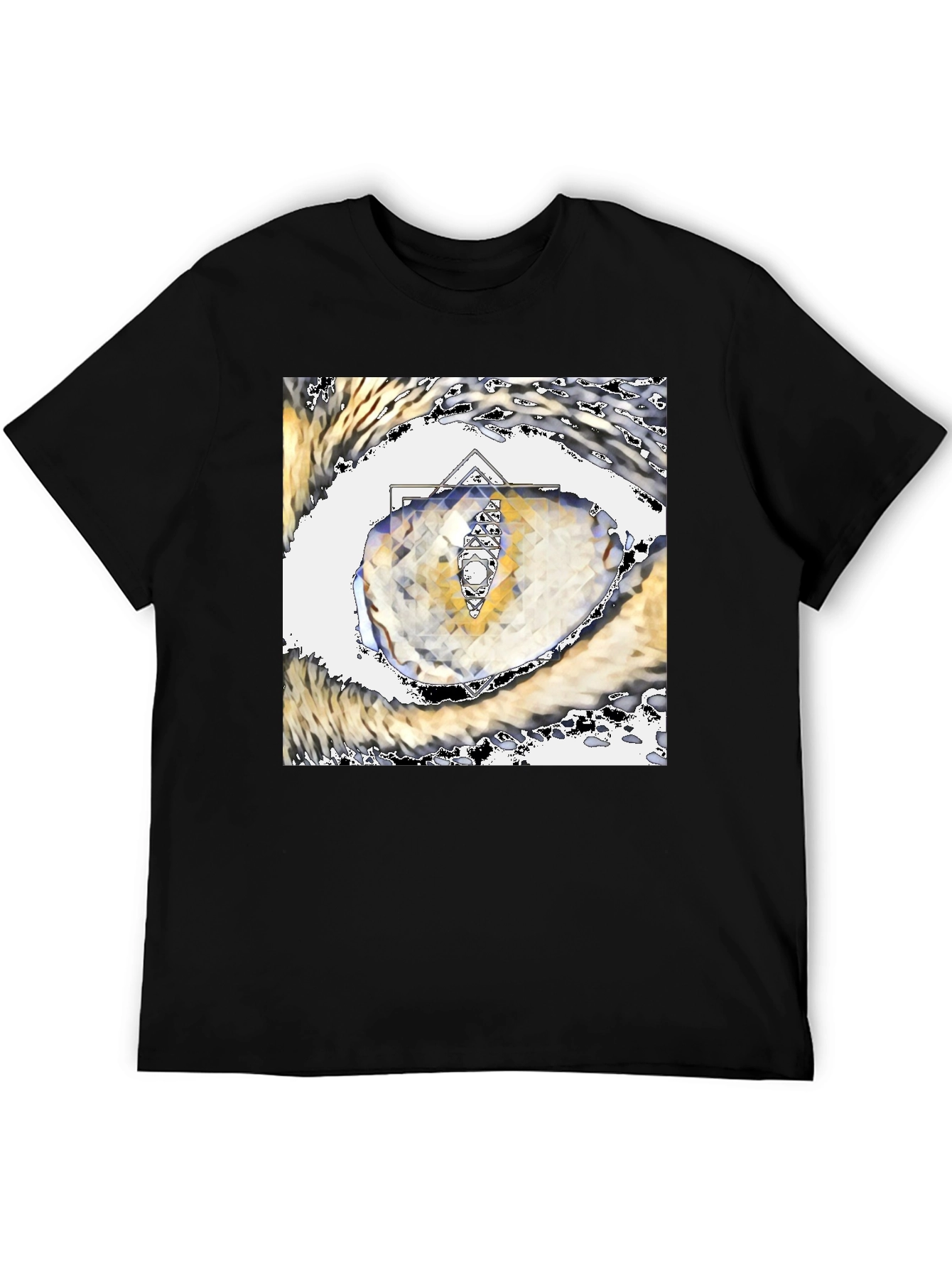 Abstract Eye Graphic Tee - Unique Artistic Design