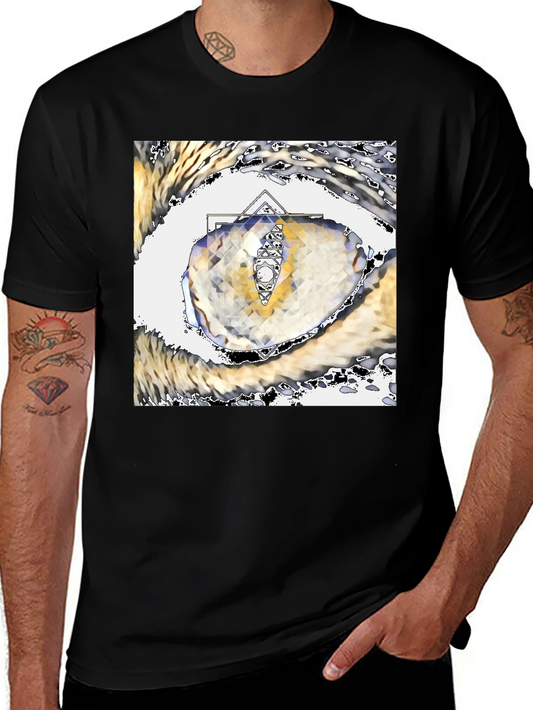Abstract Eye Graphic Tee - Unique Artistic Design