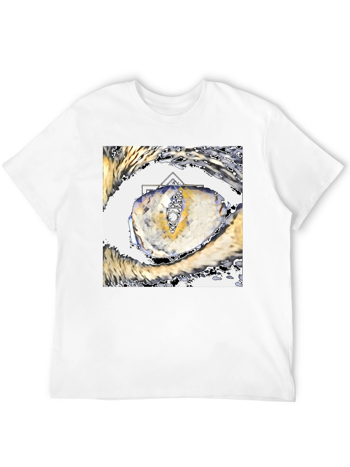 Abstract Eye Graphic Tee - Unique Artistic Design