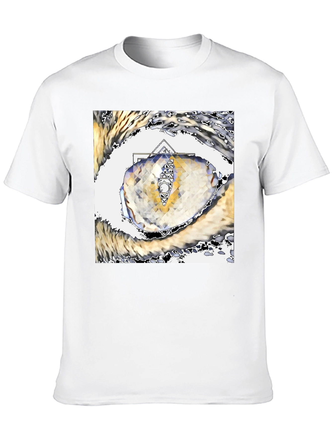 Abstract Eye Graphic Tee - Unique Artistic Design