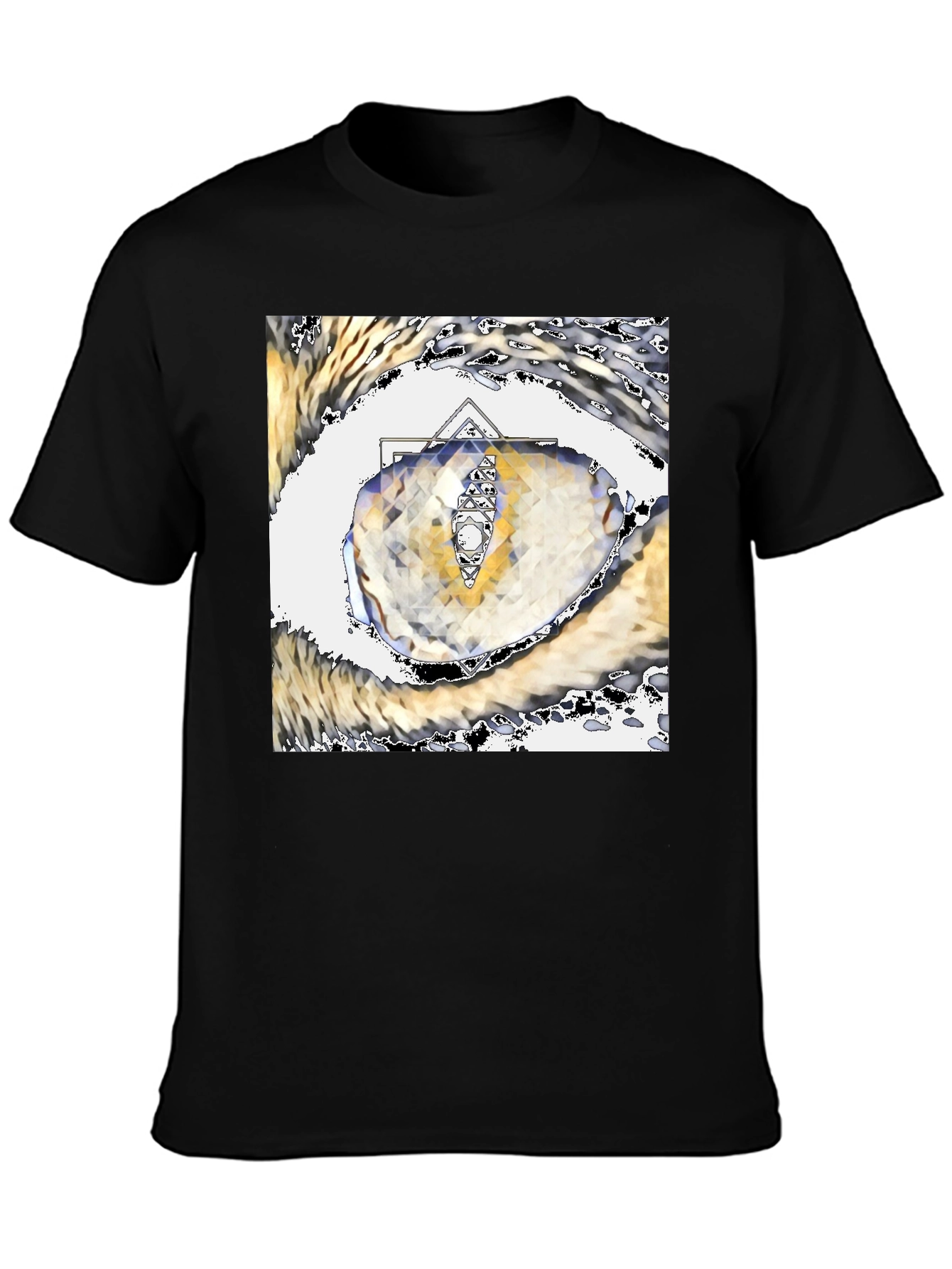 Abstract Eye Graphic Tee - Unique Artistic Design