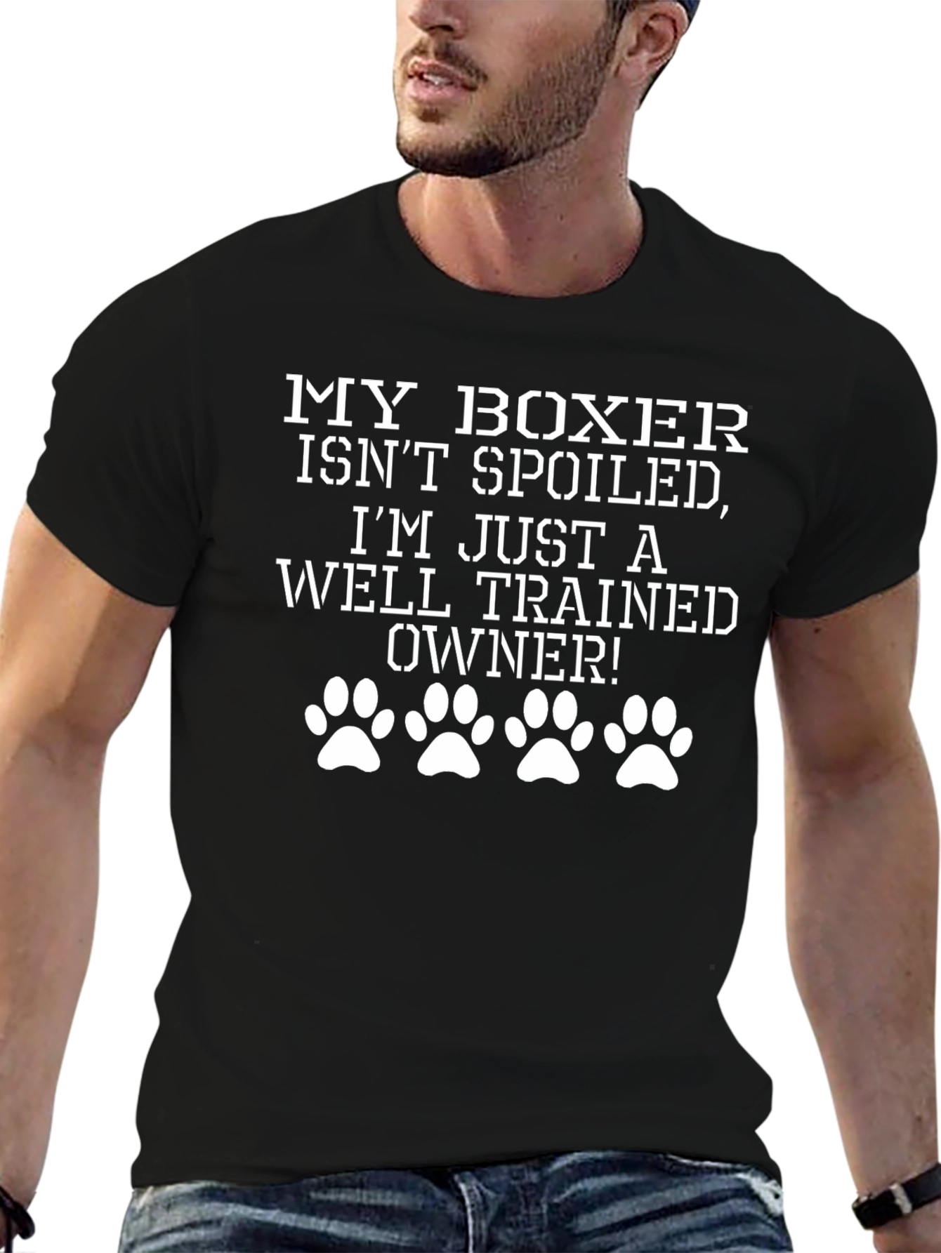 Funny Boxer Dog Owner T-Shirt - Spoiled Dog Tee