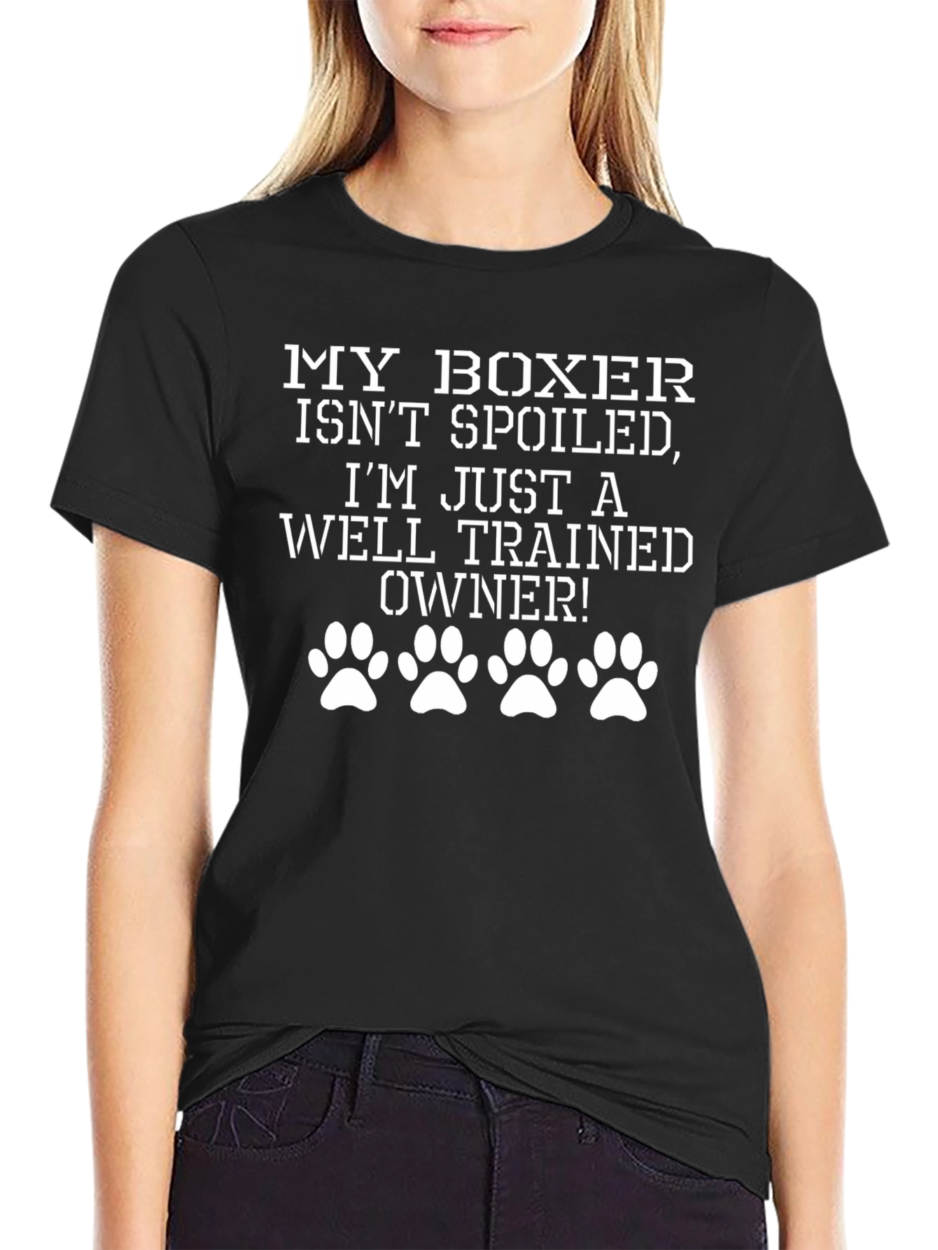 Funny Boxer Dog Owner T-Shirt - Spoiled Dog Tee