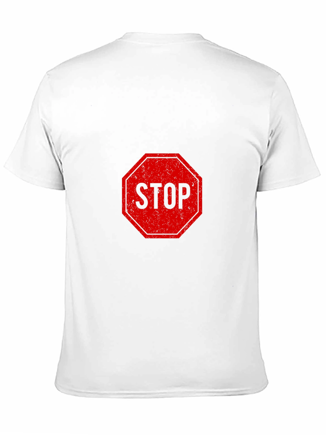 Stop Sign Graphic Tee - Black Short Sleeve