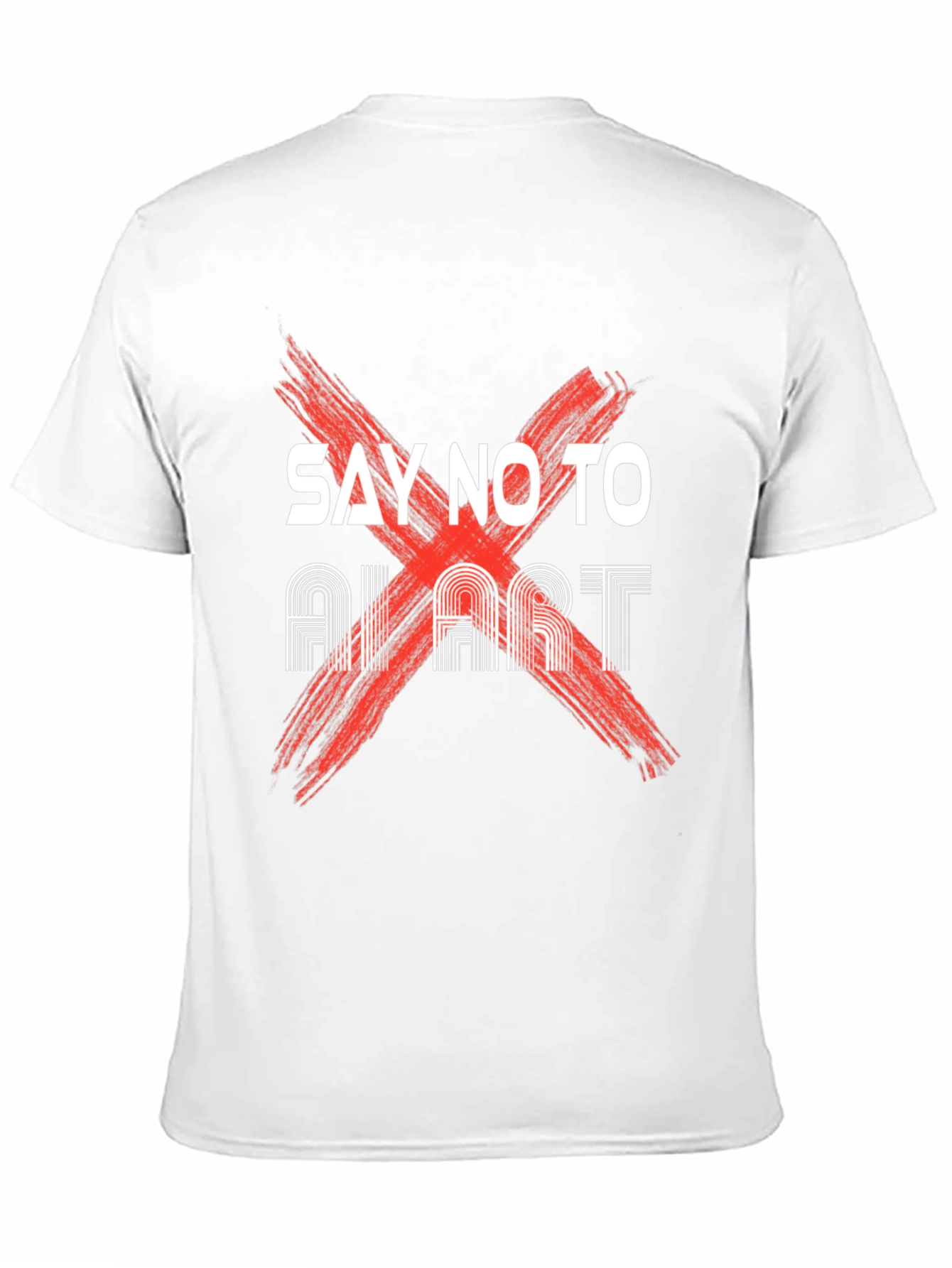 Say No to AI Art Black T-Shirt