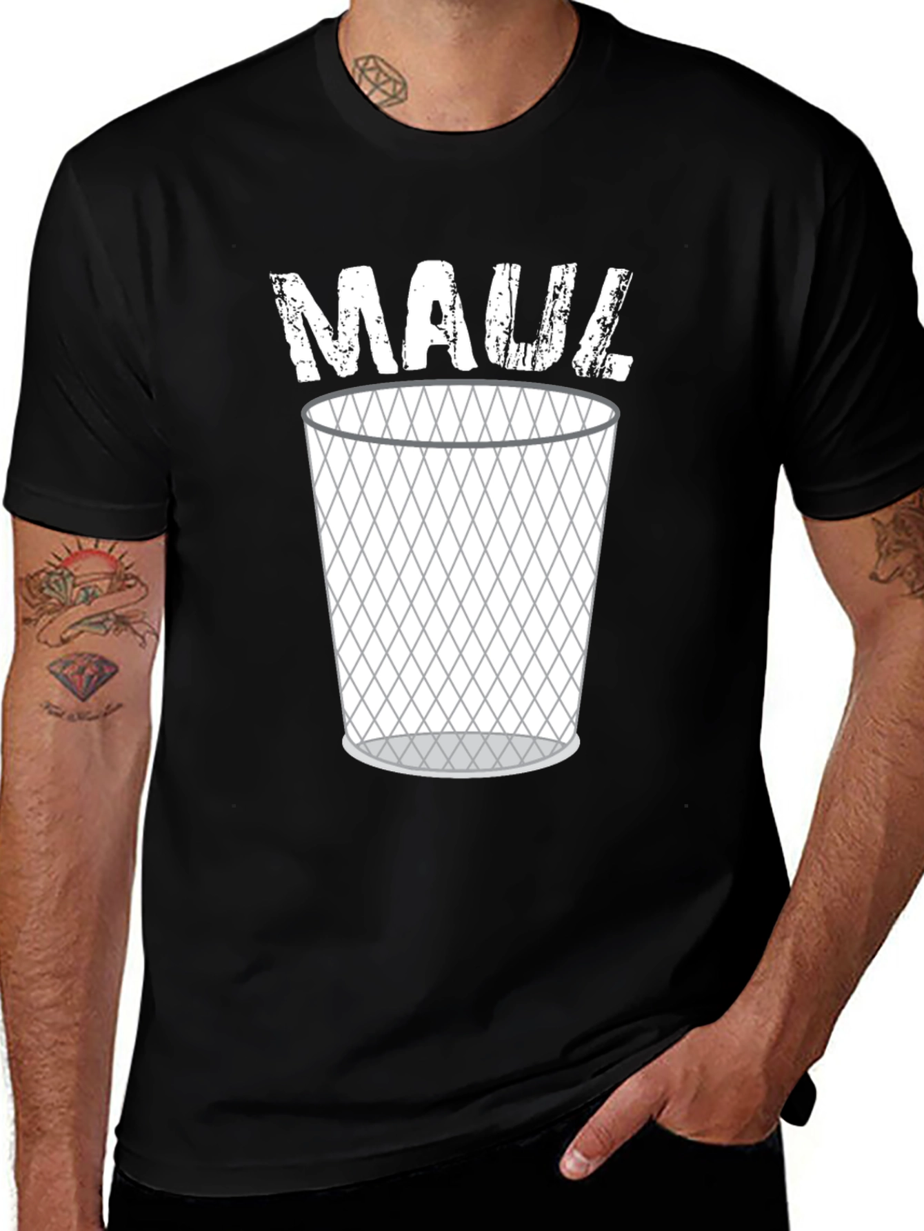 Maul Trash Can Graphic Tee - Black