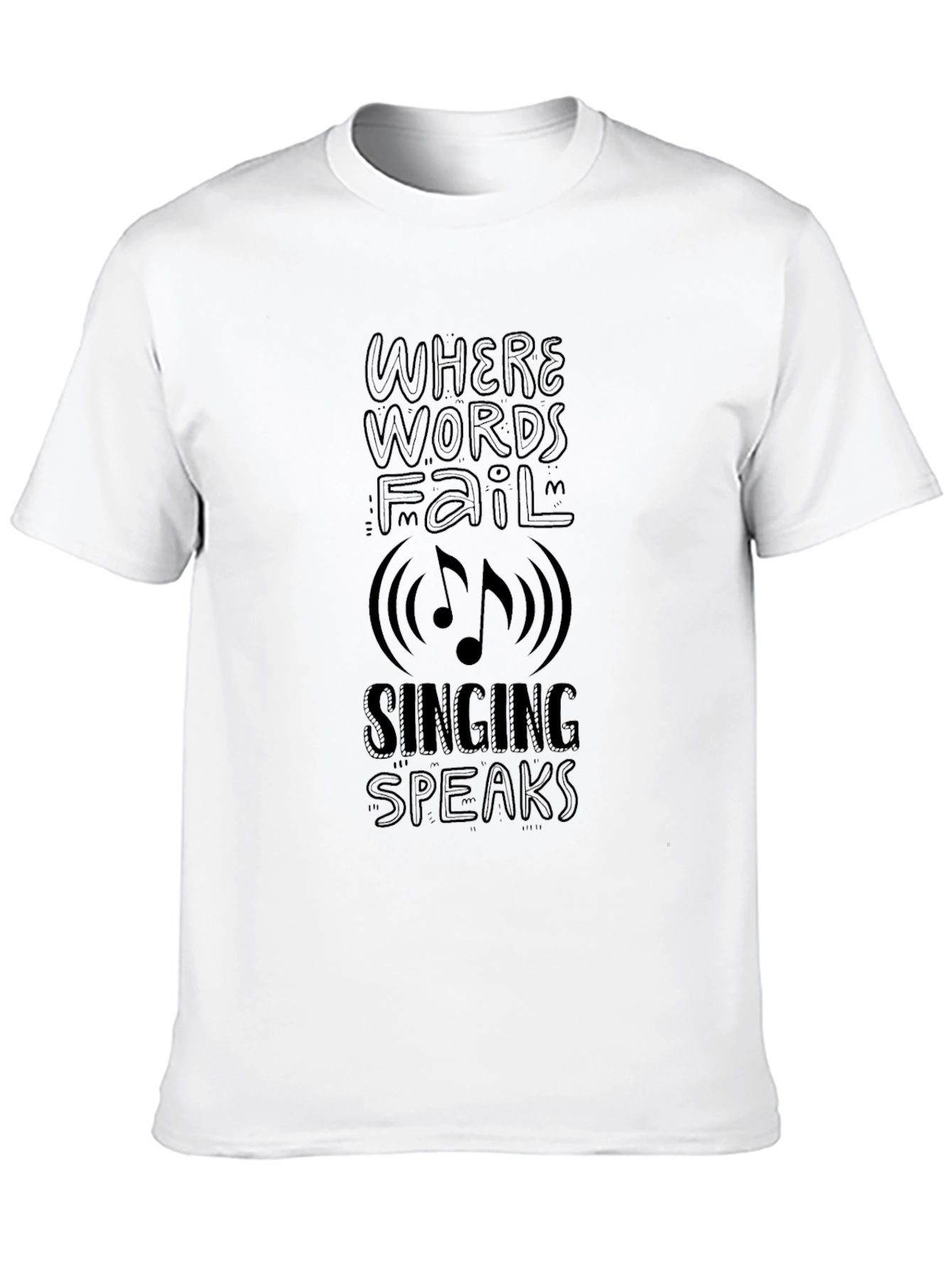 Music Speaks T-Shirt - Where Words Fail Tee