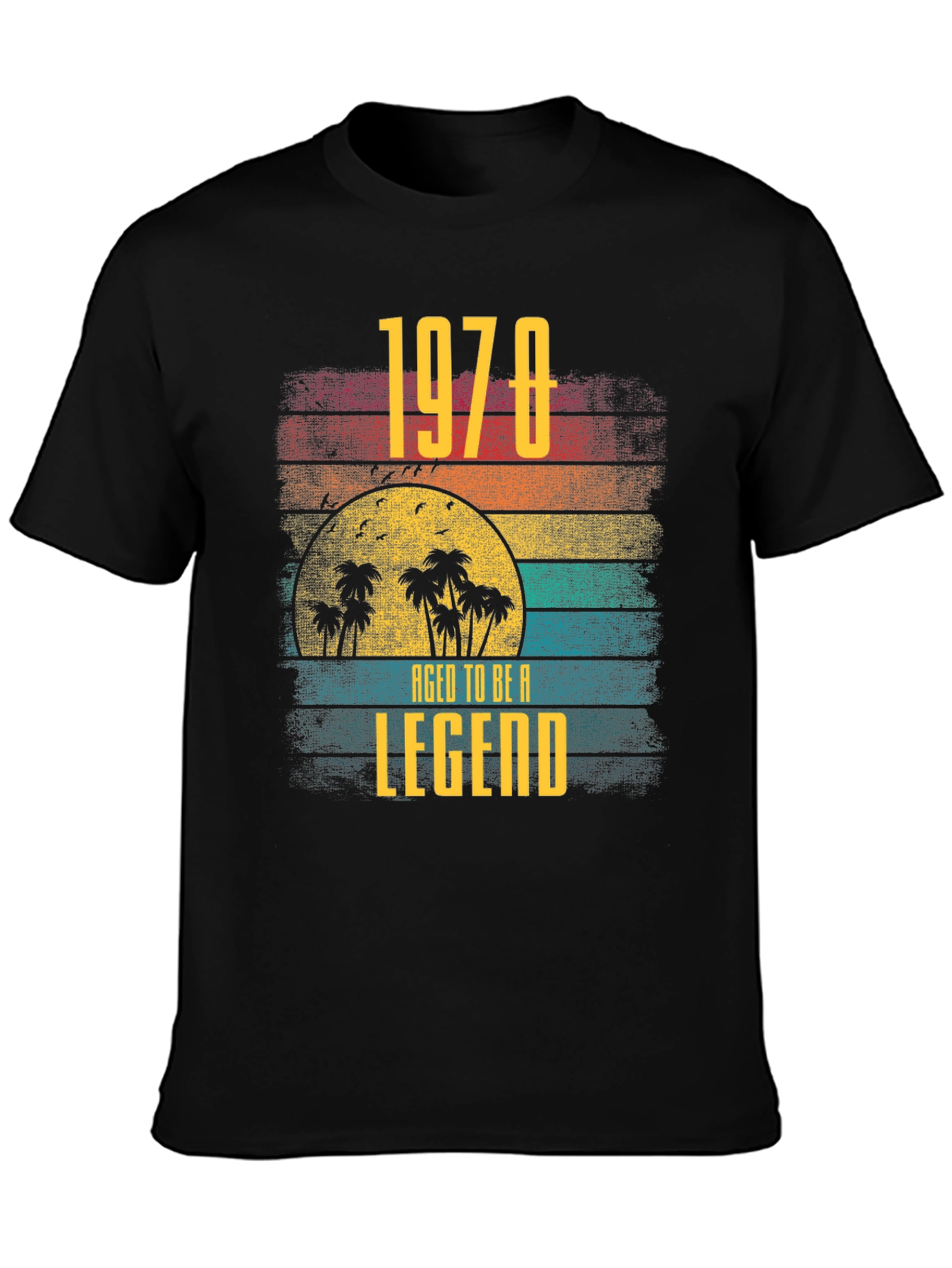1978 Aged to Be a Legend Retro Sunset T-Shirt