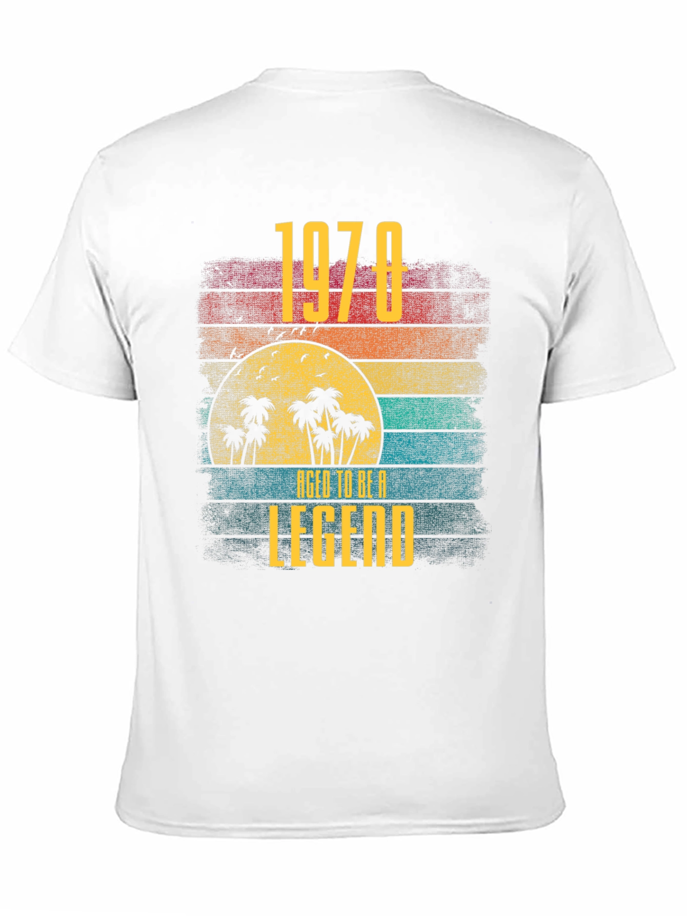 1978 Aged to Be a Legend Retro Sunset T-Shirt