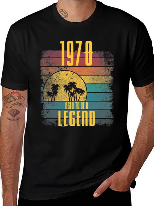 1978 Aged to Be a Legend Retro Sunset T-Shirt