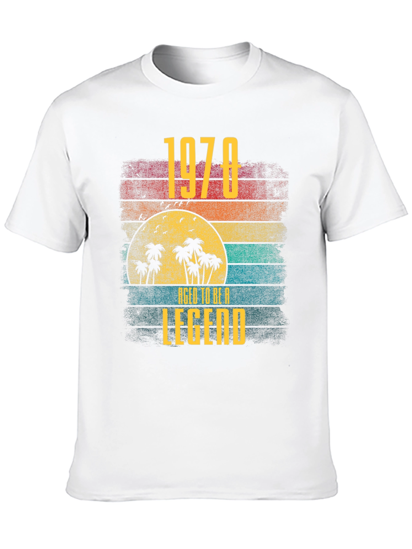 1978 Aged to Be a Legend Retro Sunset T-Shirt
