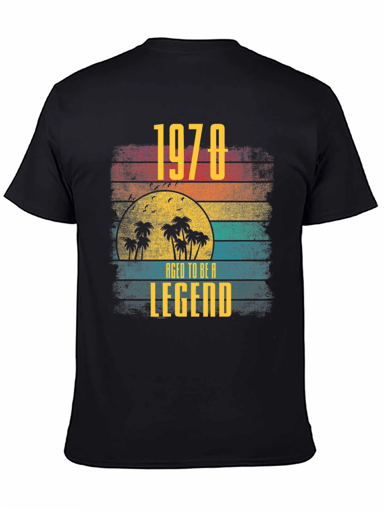 1978 Aged to Be a Legend Retro Sunset T-Shirt