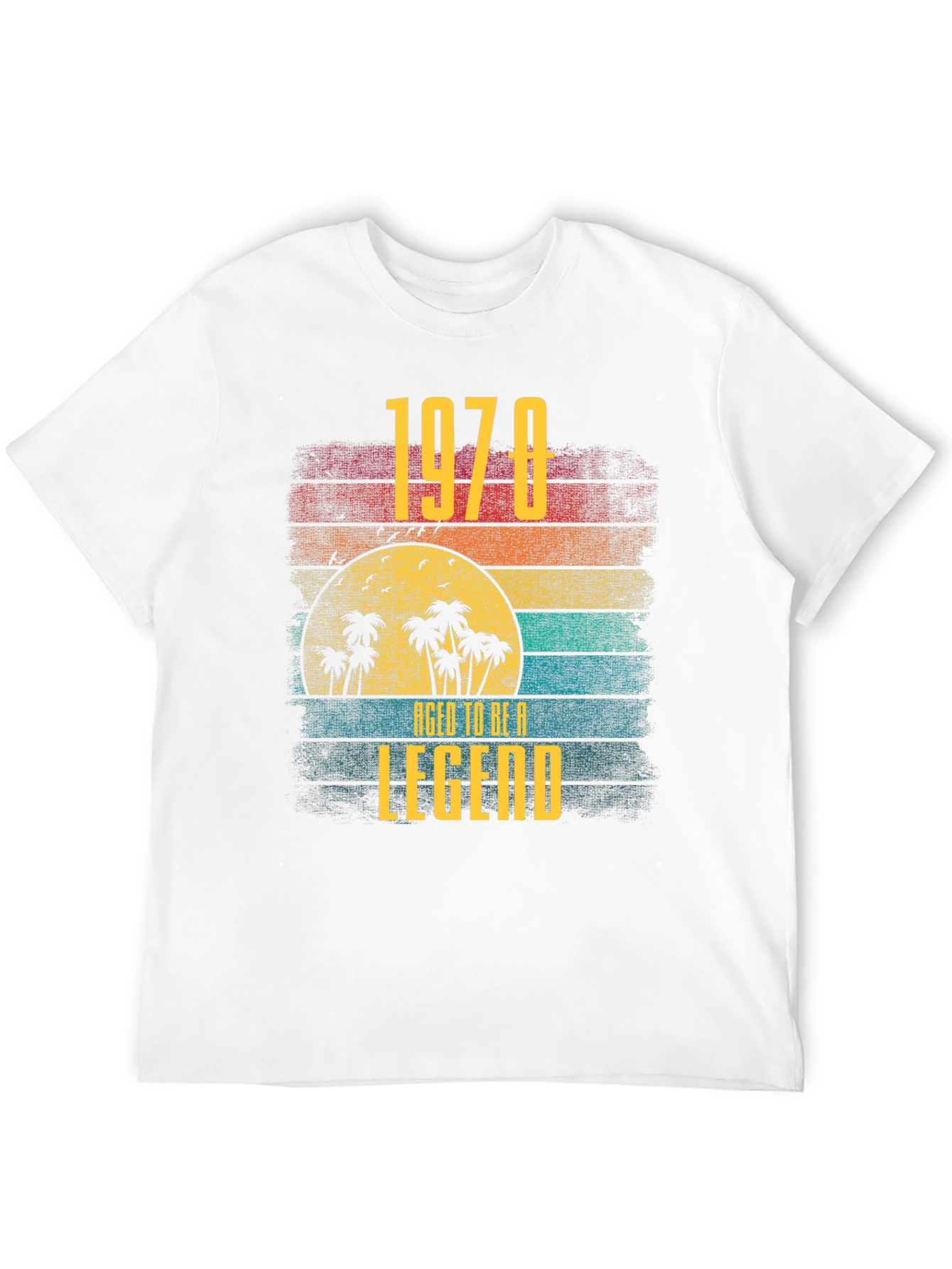 1978 Aged to Be a Legend Retro Sunset T-Shirt