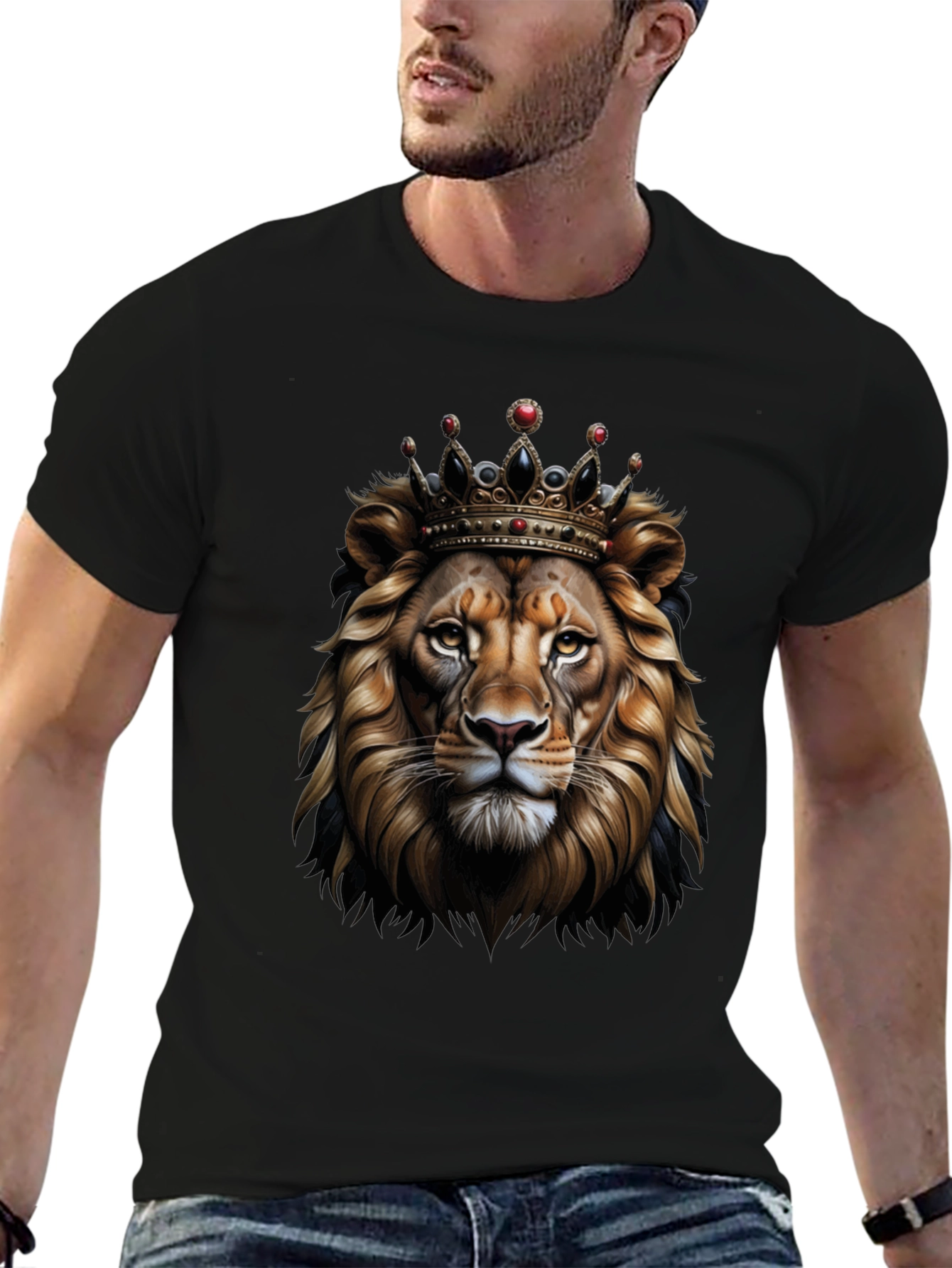 Lion King Graphic Tee - Mens Black T-Shirt