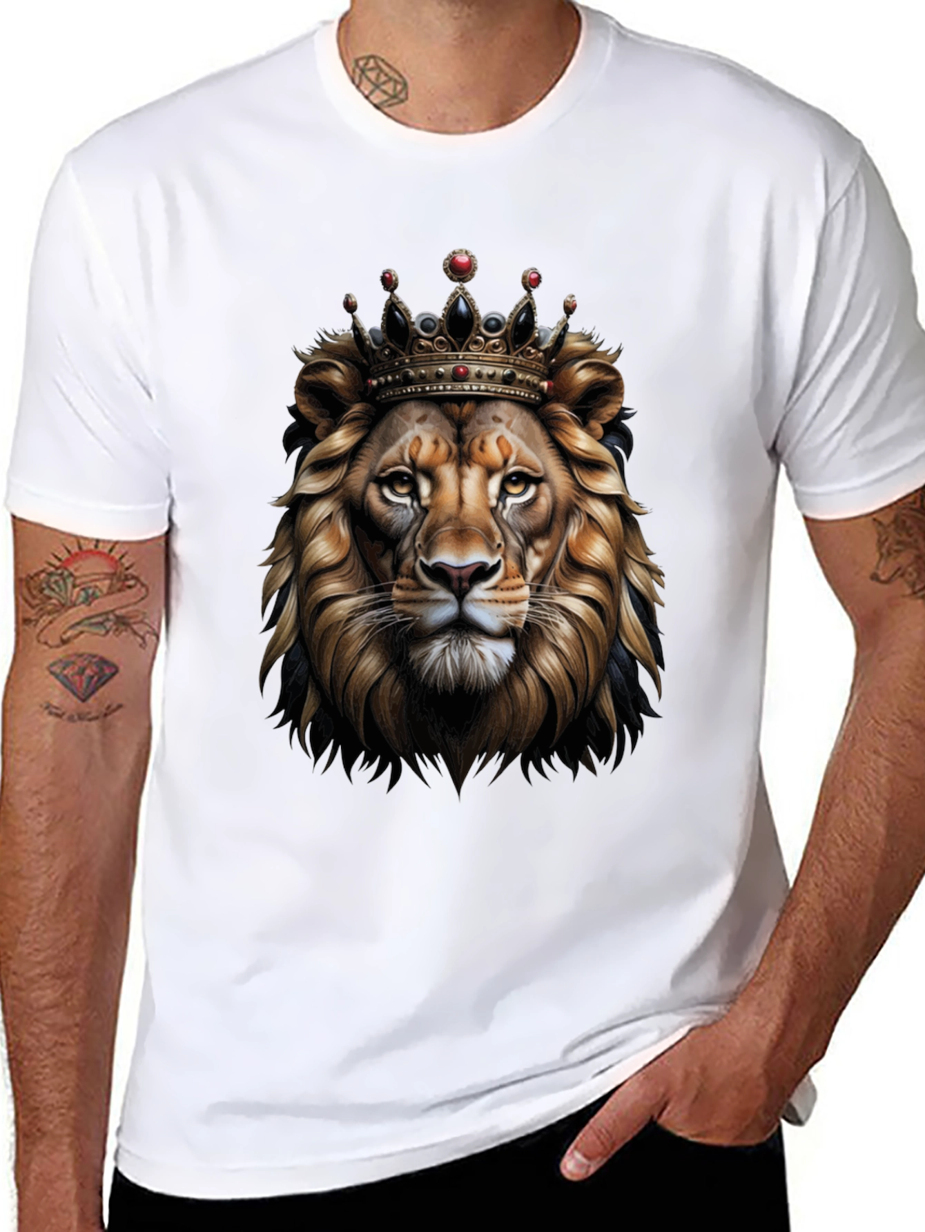 Lion King Graphic Tee - Mens Black T-Shirt