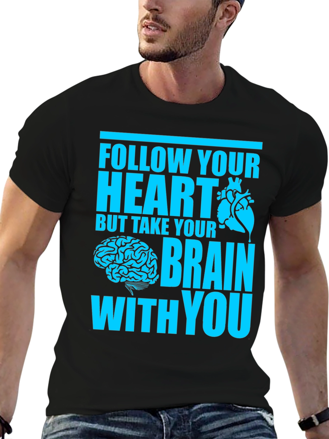 Follow Your Heart Crew Neck T-Shirt
