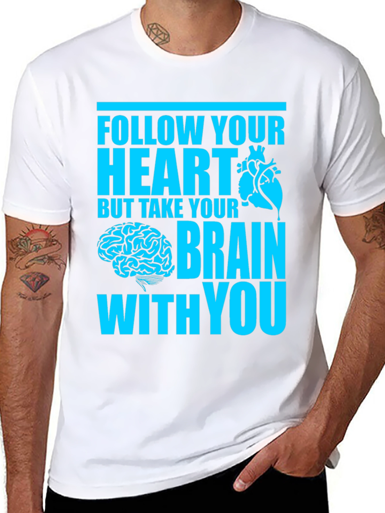 Follow Your Heart Crew Neck T-Shirt