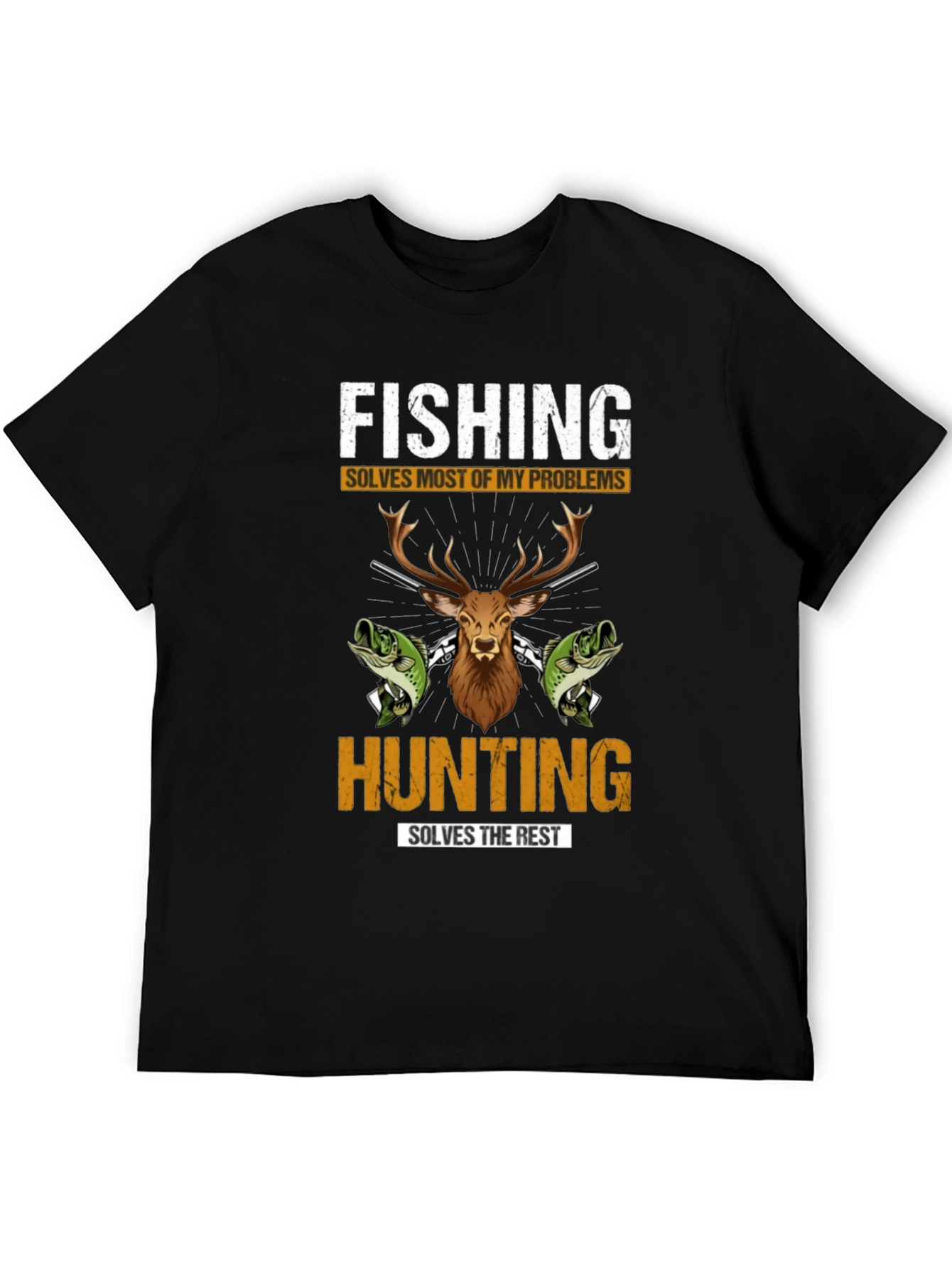 Fishing Hunting Graphic T-Shirt