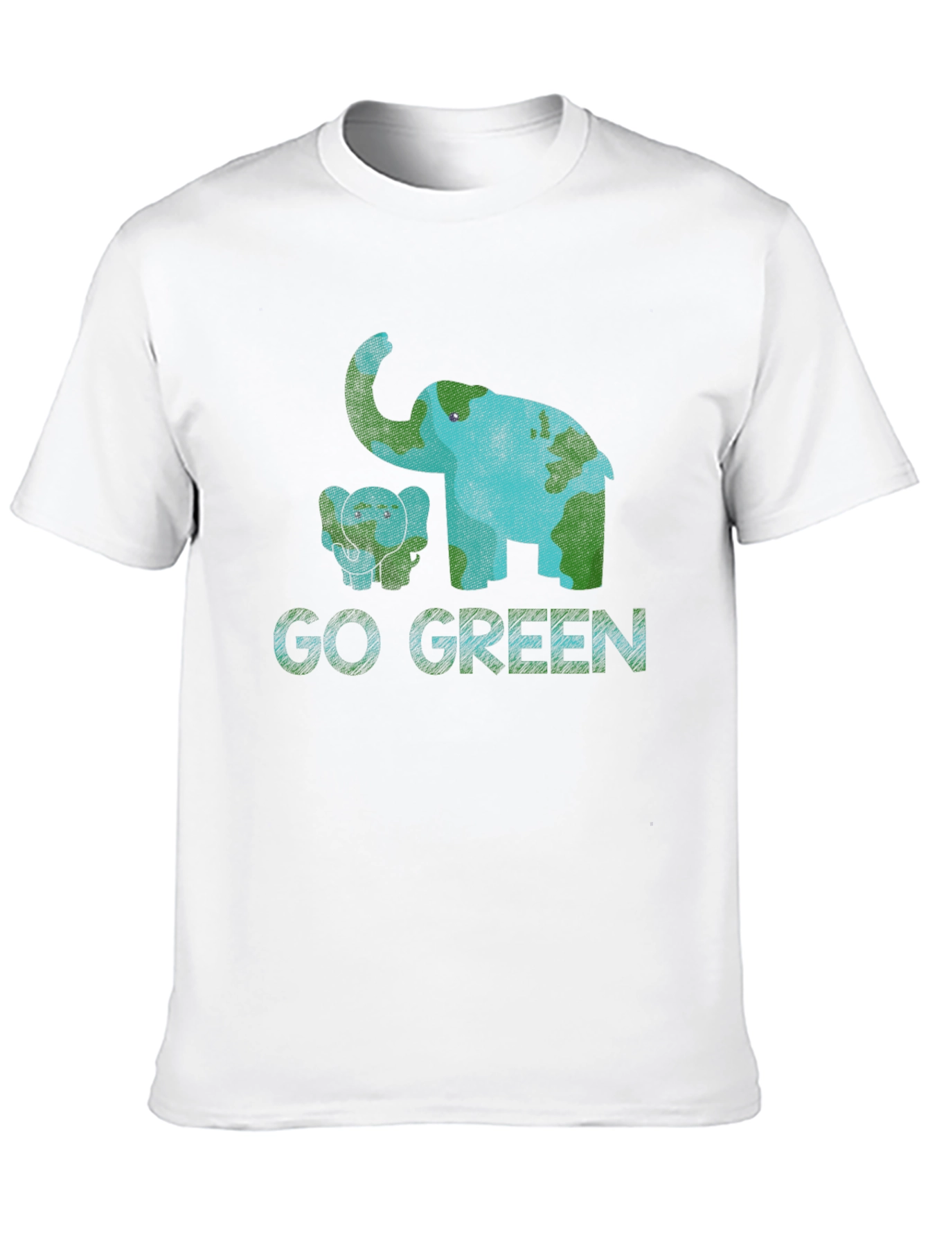 Go Green Elephant Graphic Tee