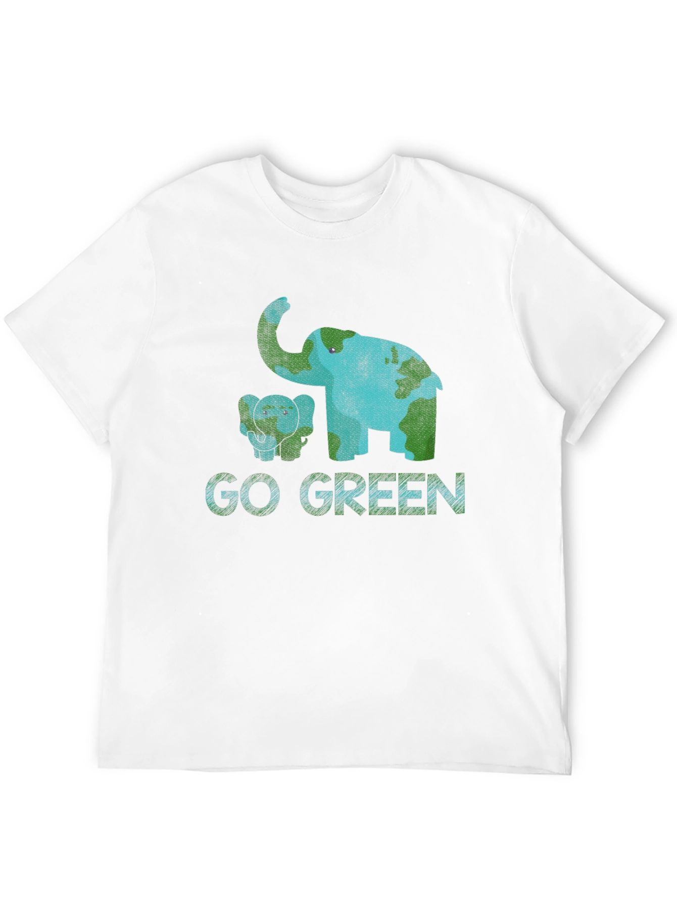 Go Green Elephant Graphic Tee